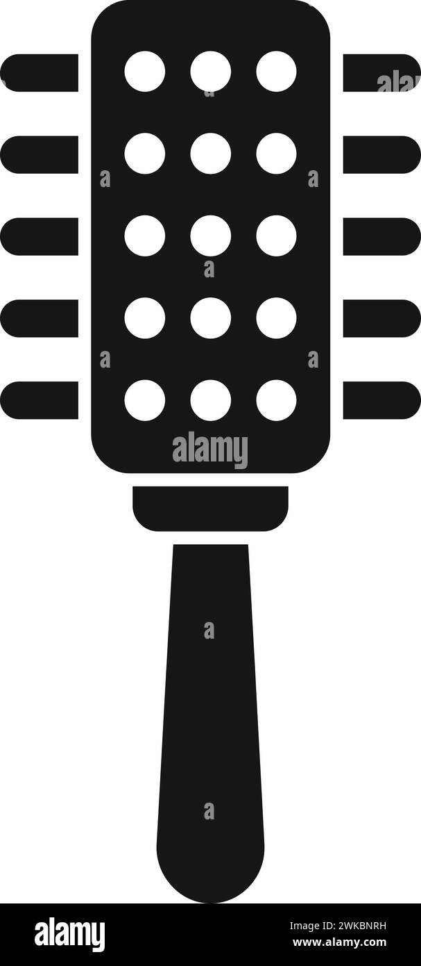 Icône de brosse de cheveux de soin vecteur simple. Les soins médicaux. Toilettage de la peau Illustration de Vecteur