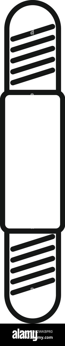 Vecteur de contour d'icône d'outil en acier de manucure. Médecine de soins féminine. Salon de beauté Illustration de Vecteur