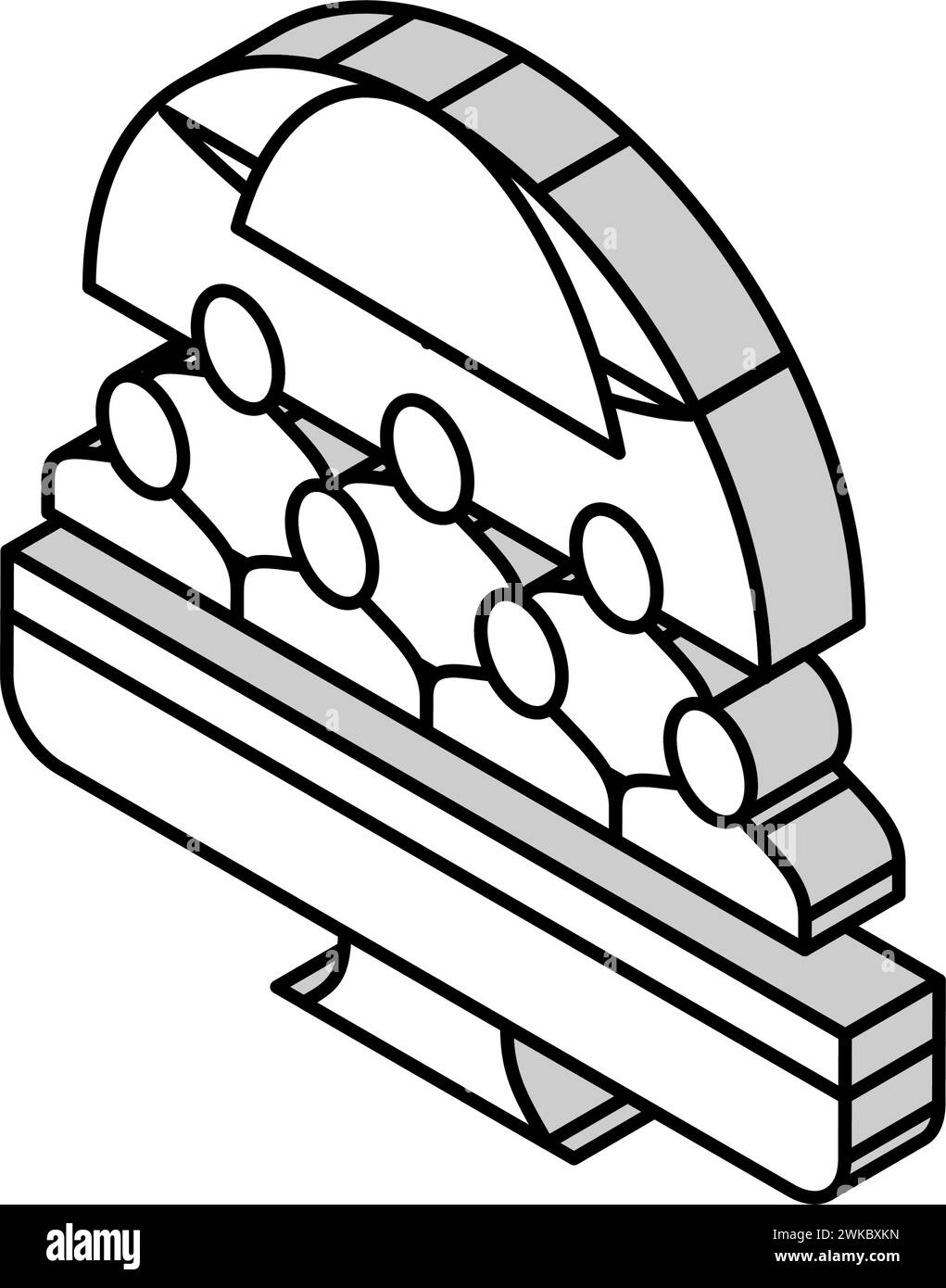 illustration vectorielle d'icône isométrique de réaction de la société Illustration de Vecteur