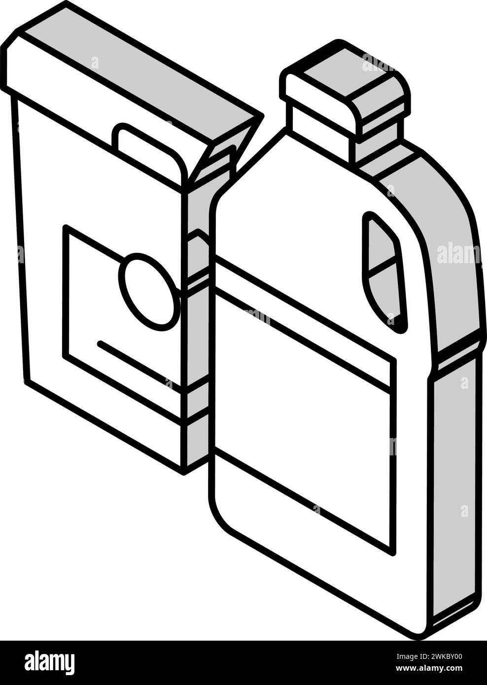 illustration vectorielle d'icône isométrique thermodurcissable en résine de silicium Illustration de Vecteur