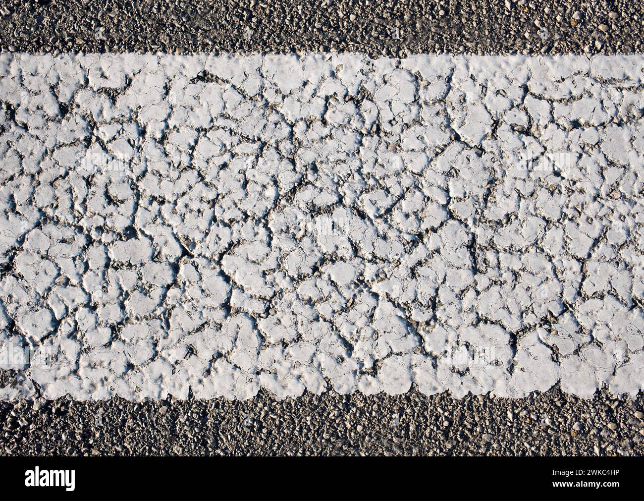 Marquage routier Banque D'Images