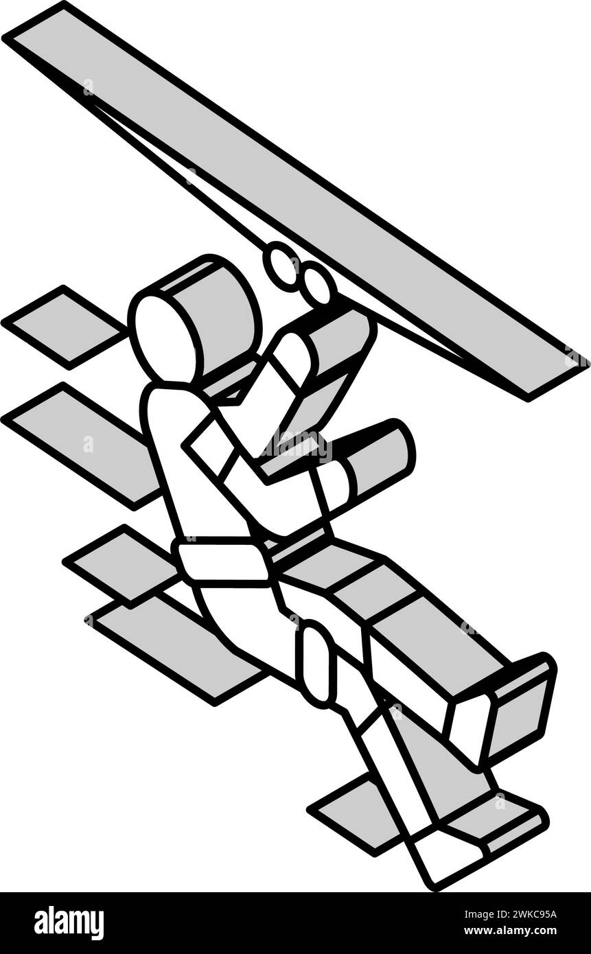 illustration vectorielle d'icône isométrique de doublure zippée Illustration de Vecteur