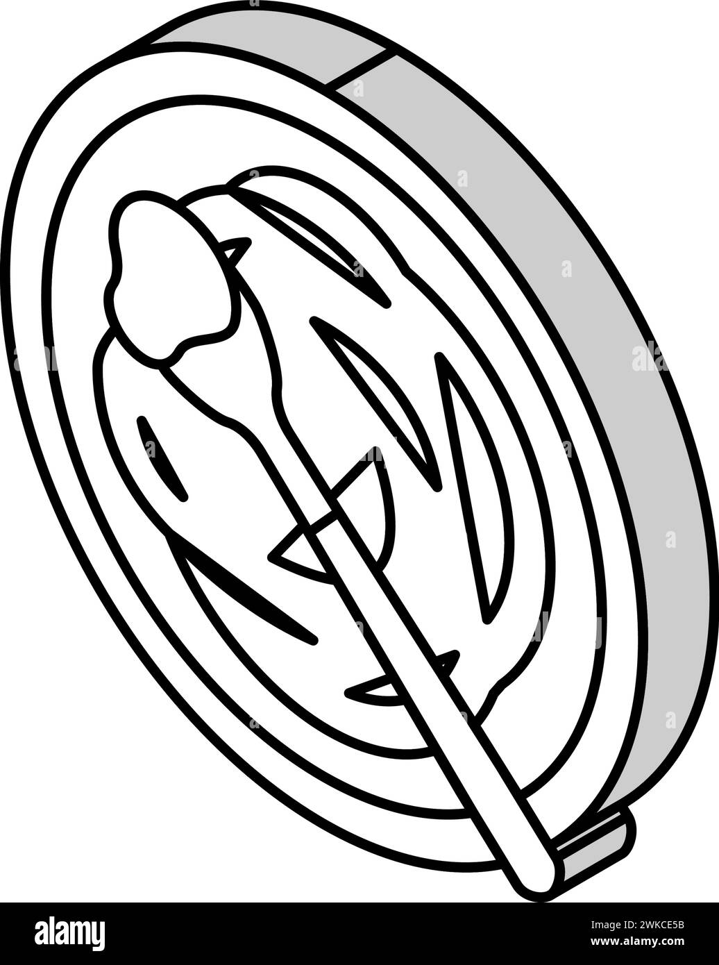 illustration vectorielle d'icône isométrique d'épinards en purée Illustration de Vecteur