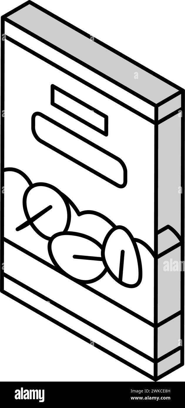 illustration vectorielle d'icône isométrique de conteneur d'épinards en conserve Illustration de Vecteur