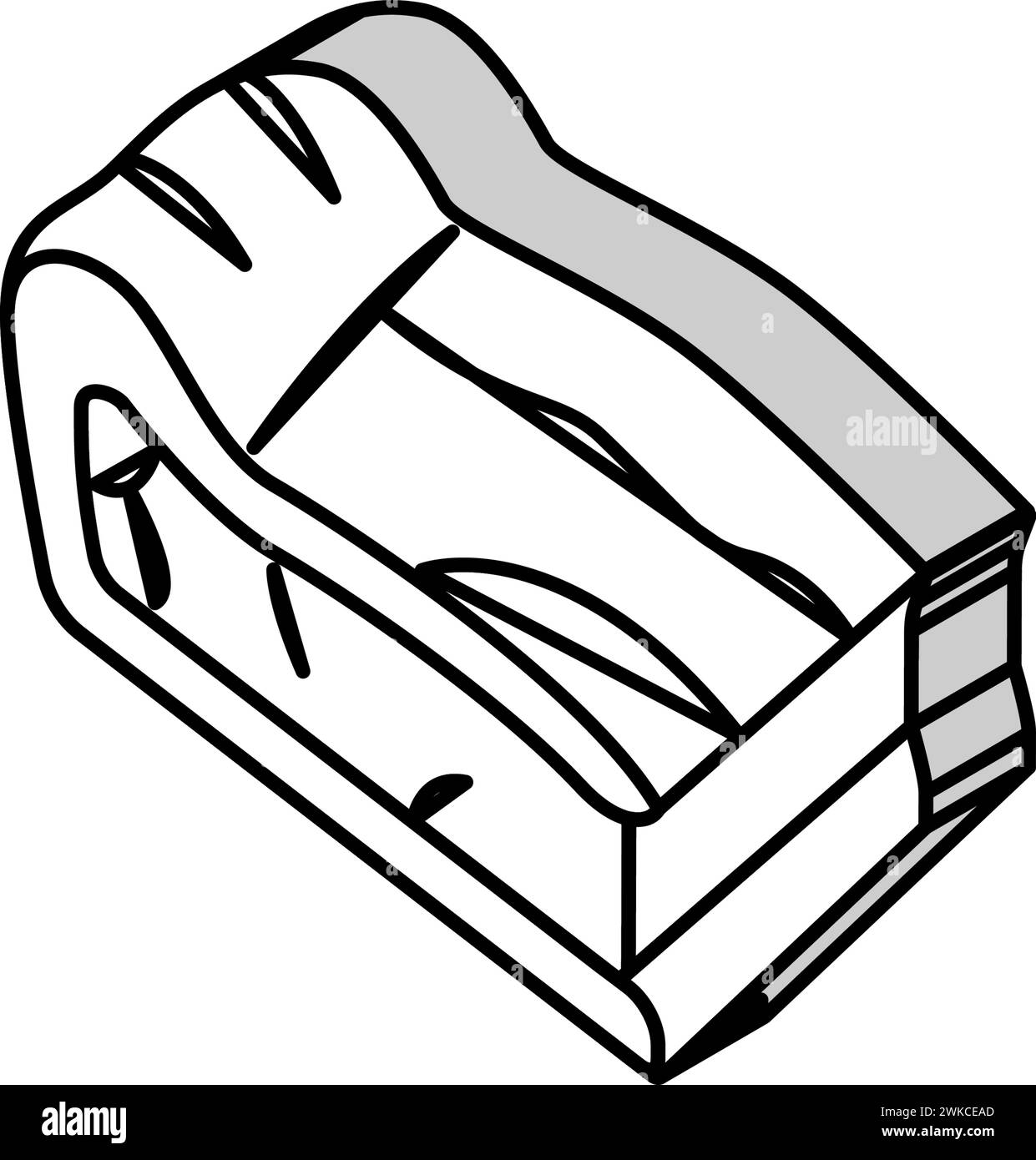 tarte avec illustration vectorielle d'icône isométrique d'épinards Illustration de Vecteur