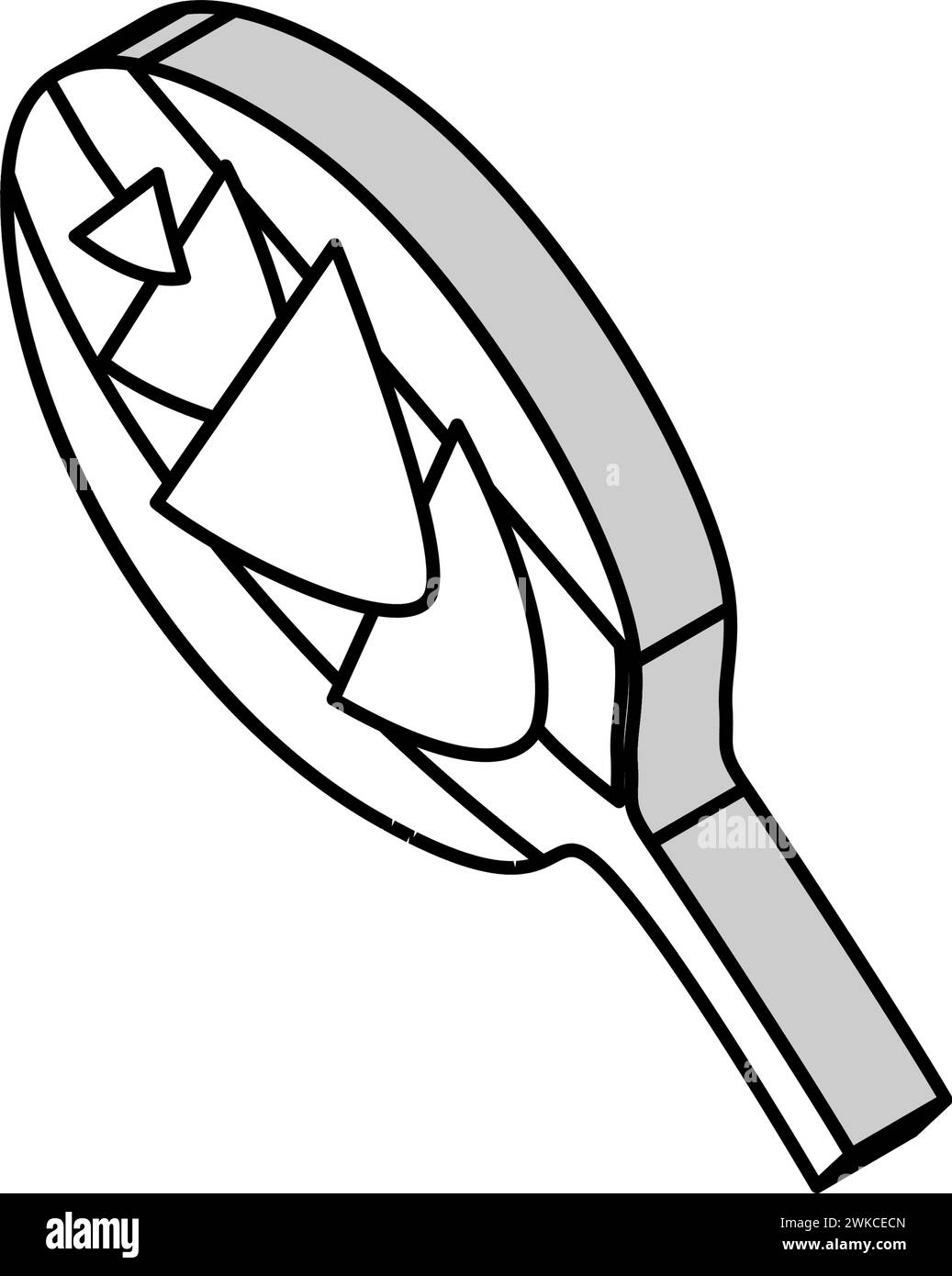 illustration vectorielle d'icône isométrique d'épinard de feuille Illustration de Vecteur