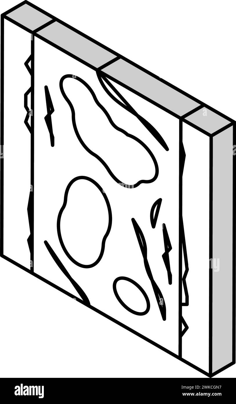 illustration vectorielle d'icône isométrique macadam liée à l'eau Illustration de Vecteur