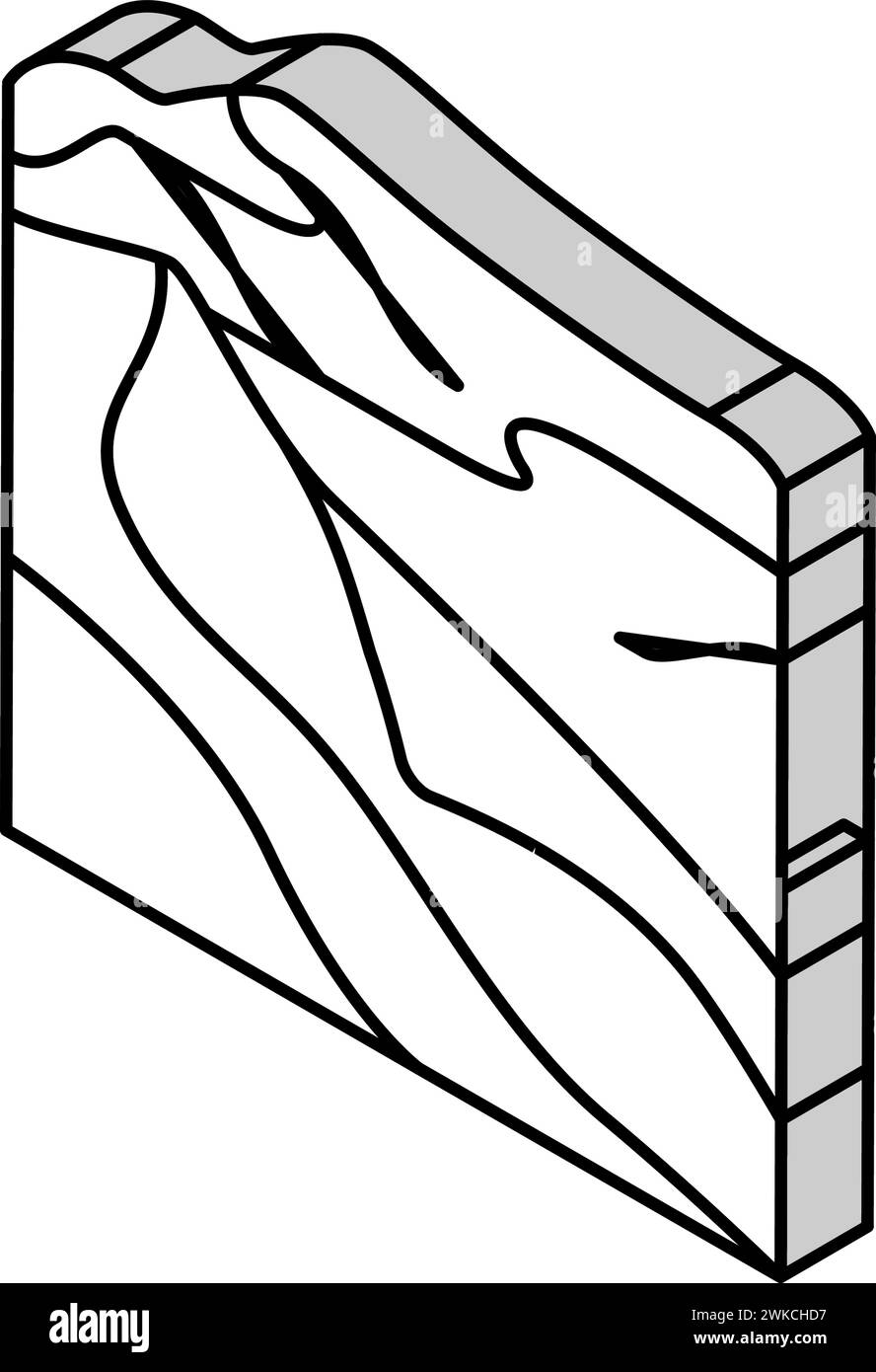 illustration vectorielle d'icône isométrique du désert de namib Illustration de Vecteur