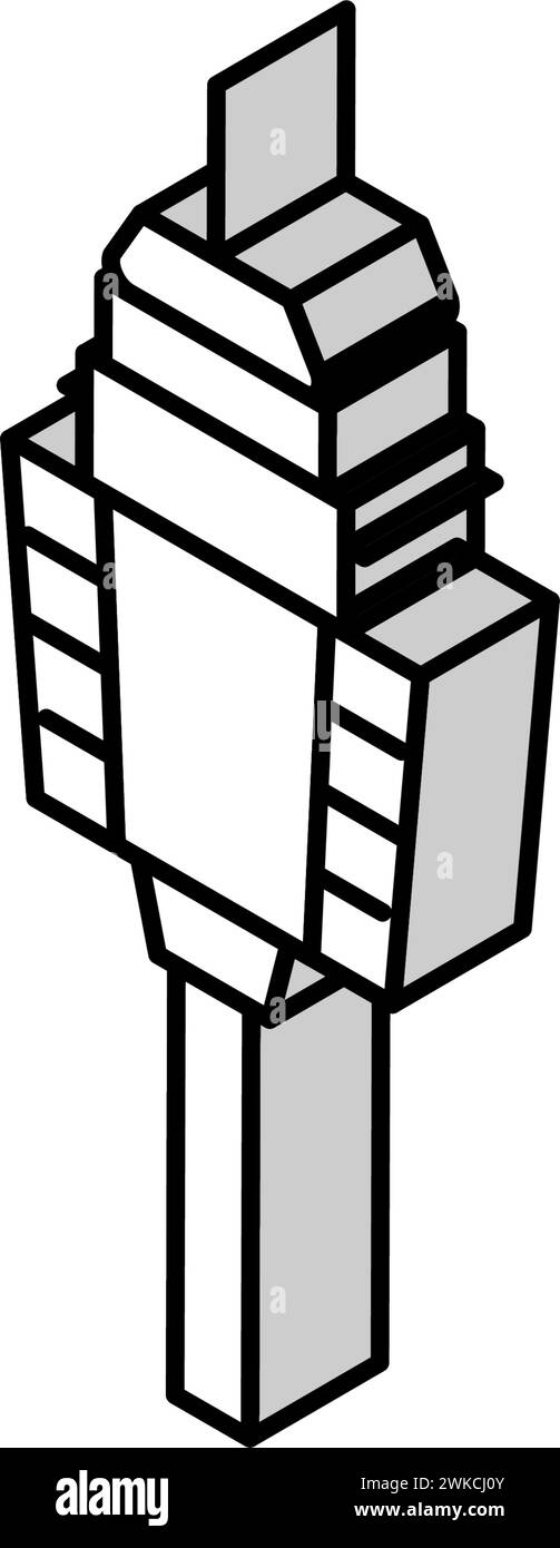 illustration vectorielle d'icône isométrique de la tour de sydney Illustration de Vecteur