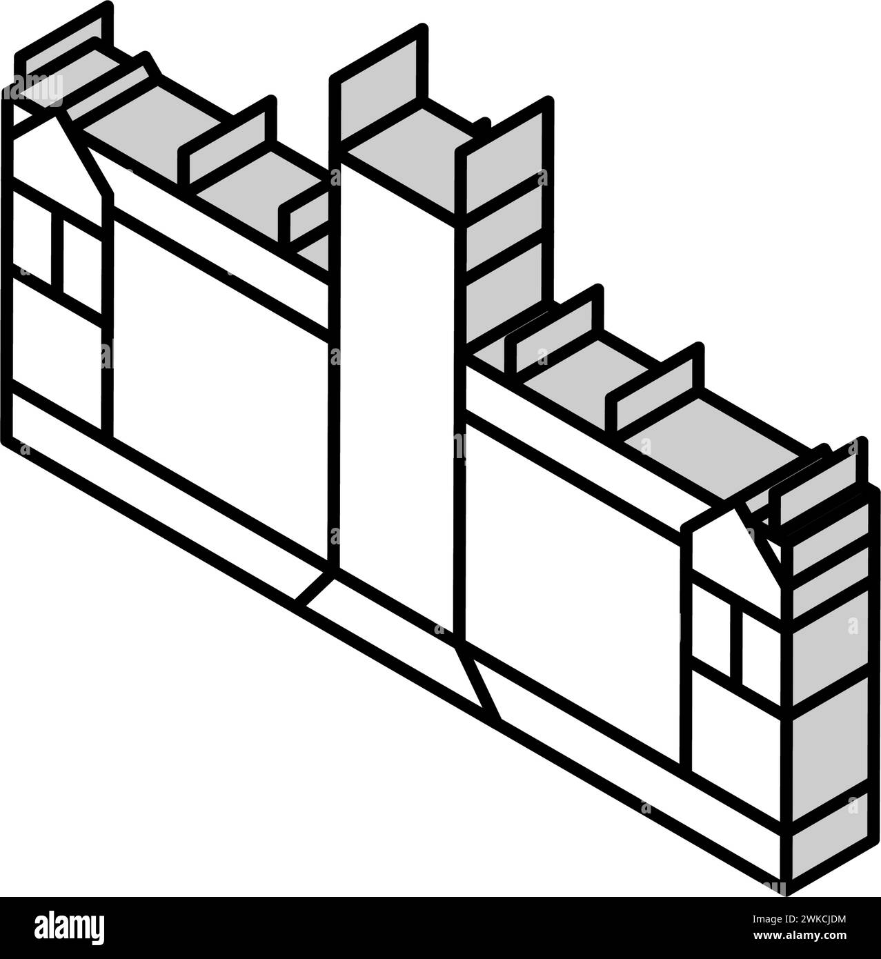 illustration vectorielle d'icône isométrique de l'université de sydney Illustration de Vecteur