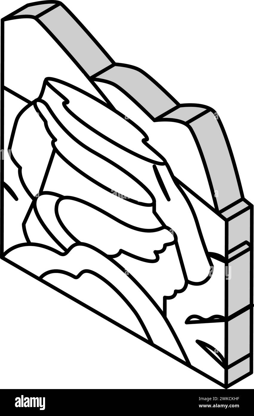 illustration vectorielle d'icône isométrique ciudad perdida Illustration de Vecteur