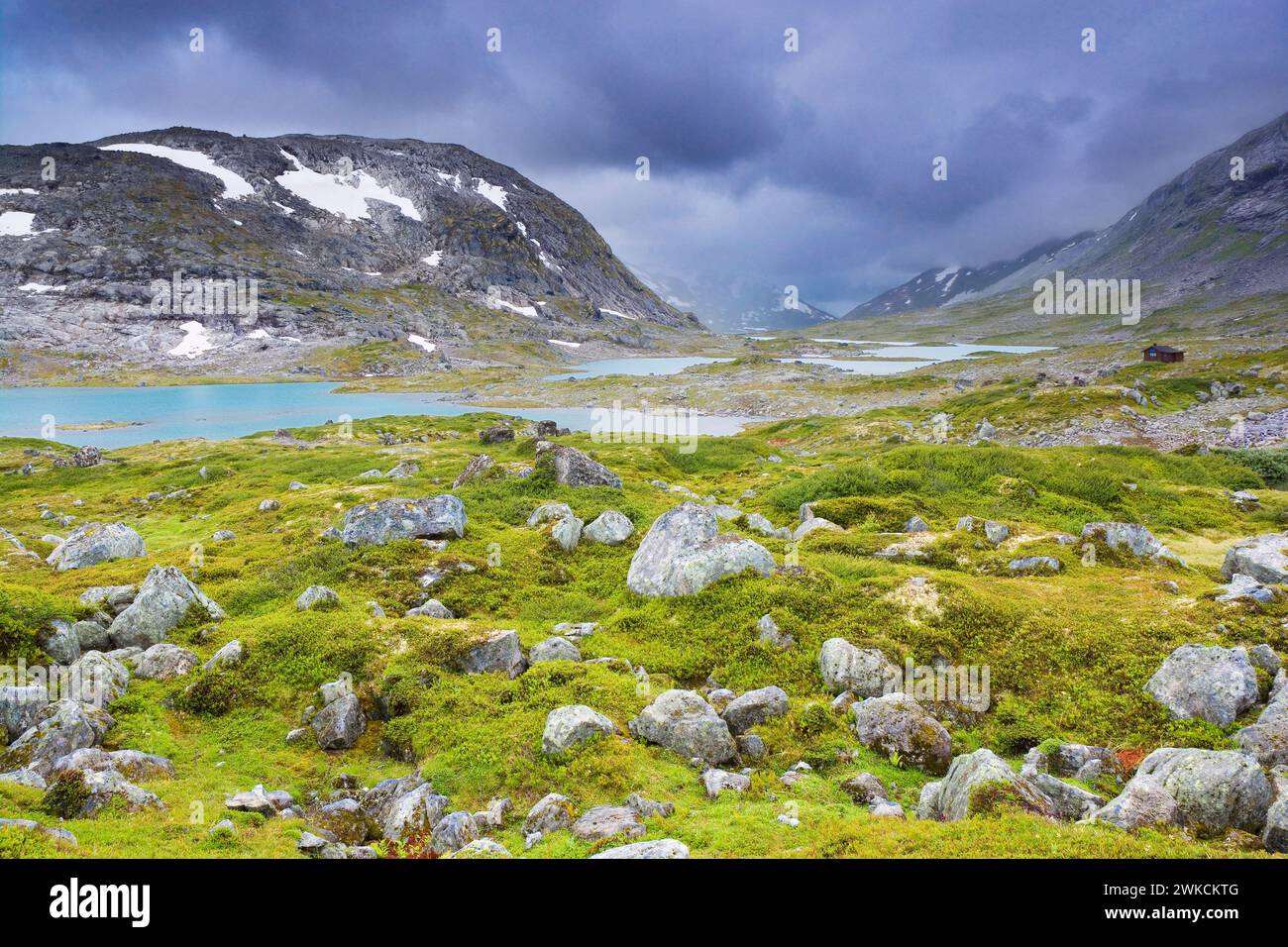 Route panoramique Gamle Strynefjellsvegen, Norvège Banque D'Images