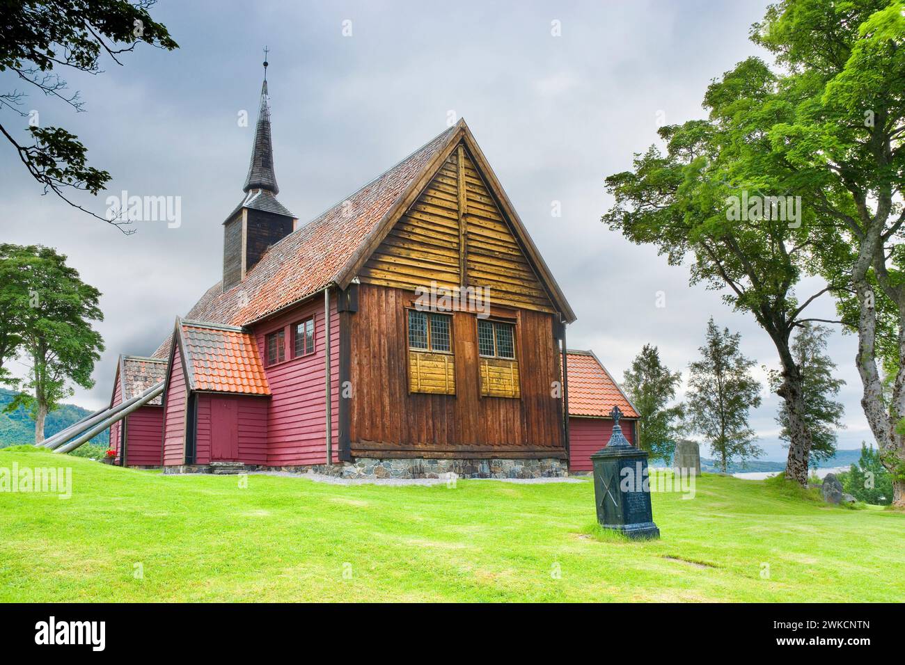 Église de Kvernes Stave, Norvège Banque D'Images