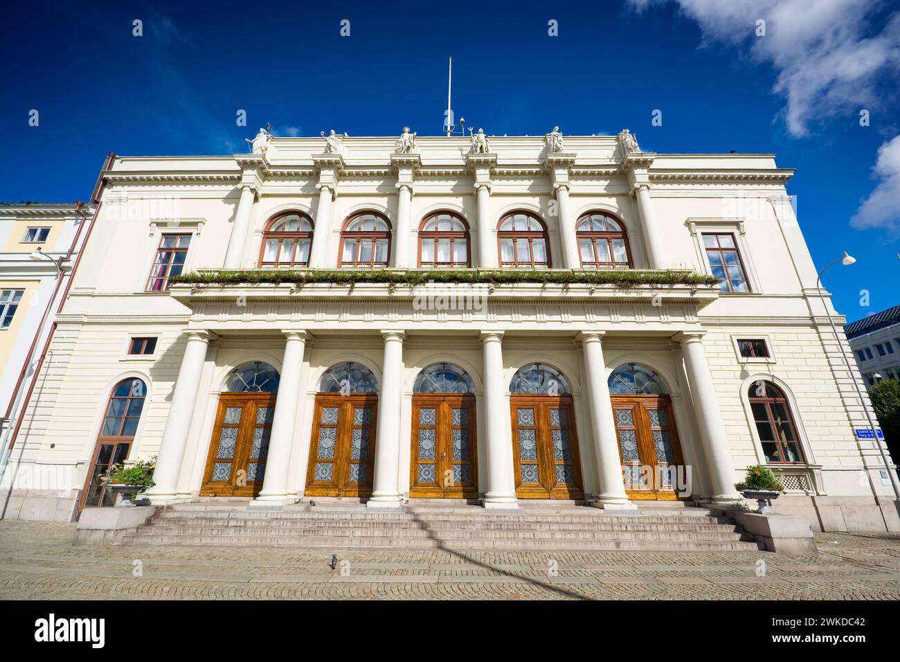 Façade néoclassique de la Bourse de Gothenburg, Suède Banque D'Images