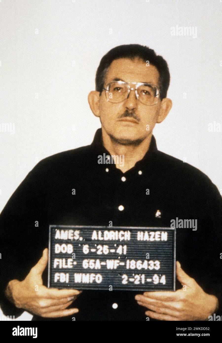 Aldrich Hazen Ames ; ancien officier de la CIA reconnu coupable d'espionnage, février 1994 Banque D'Images