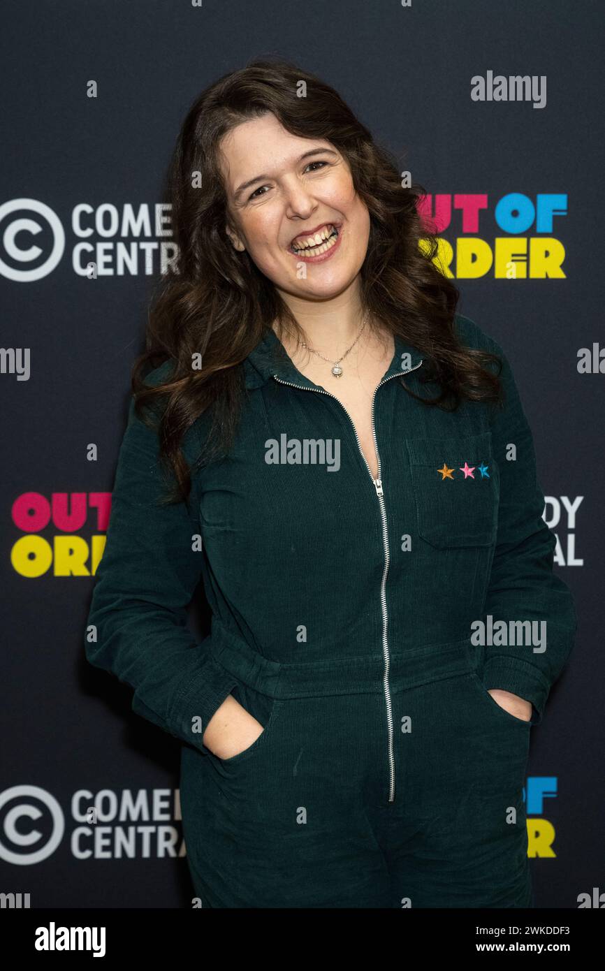 Londres, Royaume-Uni. 20 février 2024. Animez Rosie Jones lors d’un appel photo à l’hôtel Soho pour « Out of Order », un nouveau gameshow comique diffusé sur Comedy Central. Credit : Stephen Chung / Alamy Live News Banque D'Images