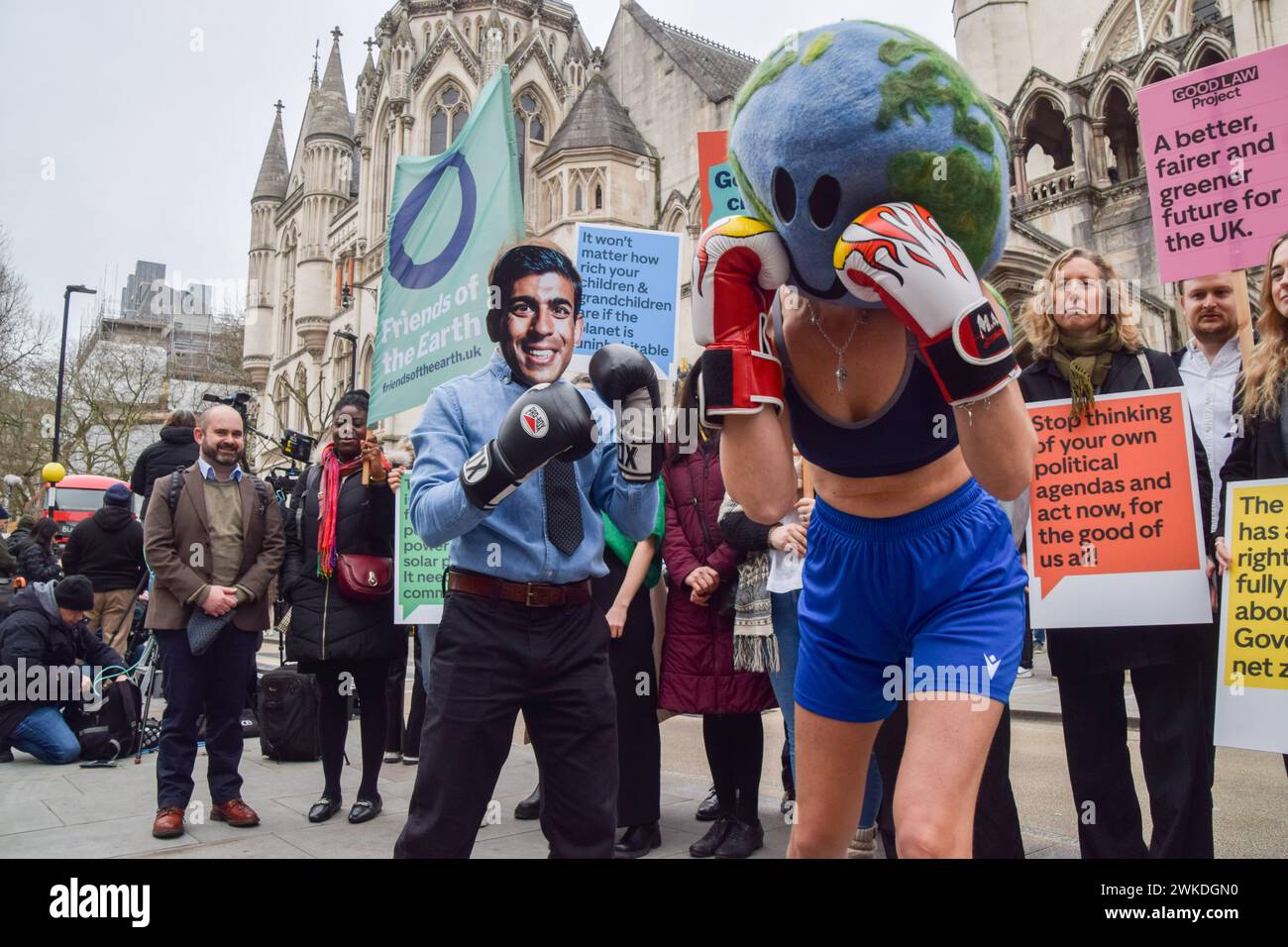 Londres Angleterre Royaume Uni 20 Février 2024 Des Activistes