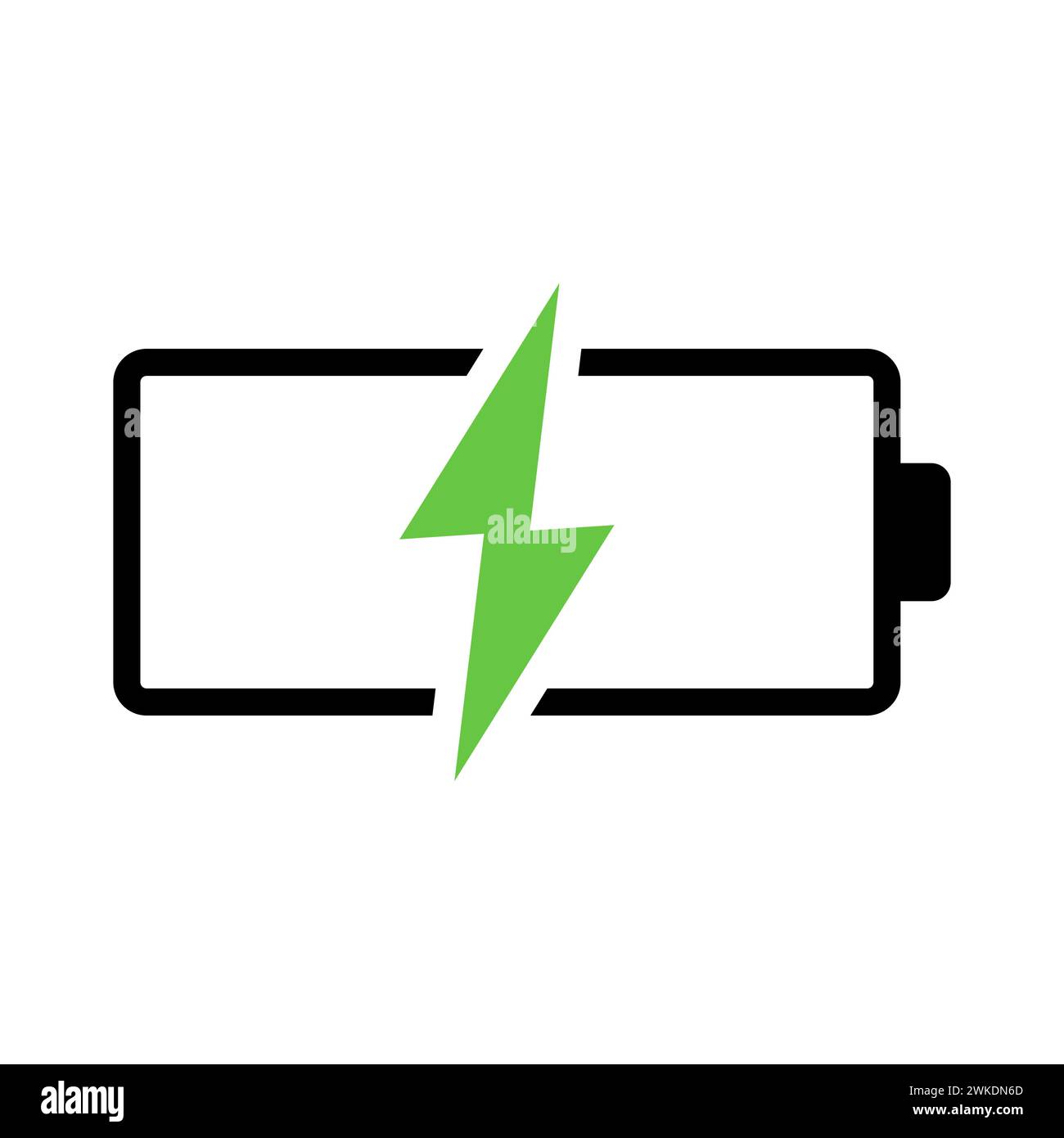 Icône de chargement de la batterie. Icône de charge rapide. Symbole de charge rapide de la batterie. Illustration vectorielle. Illustration de Vecteur