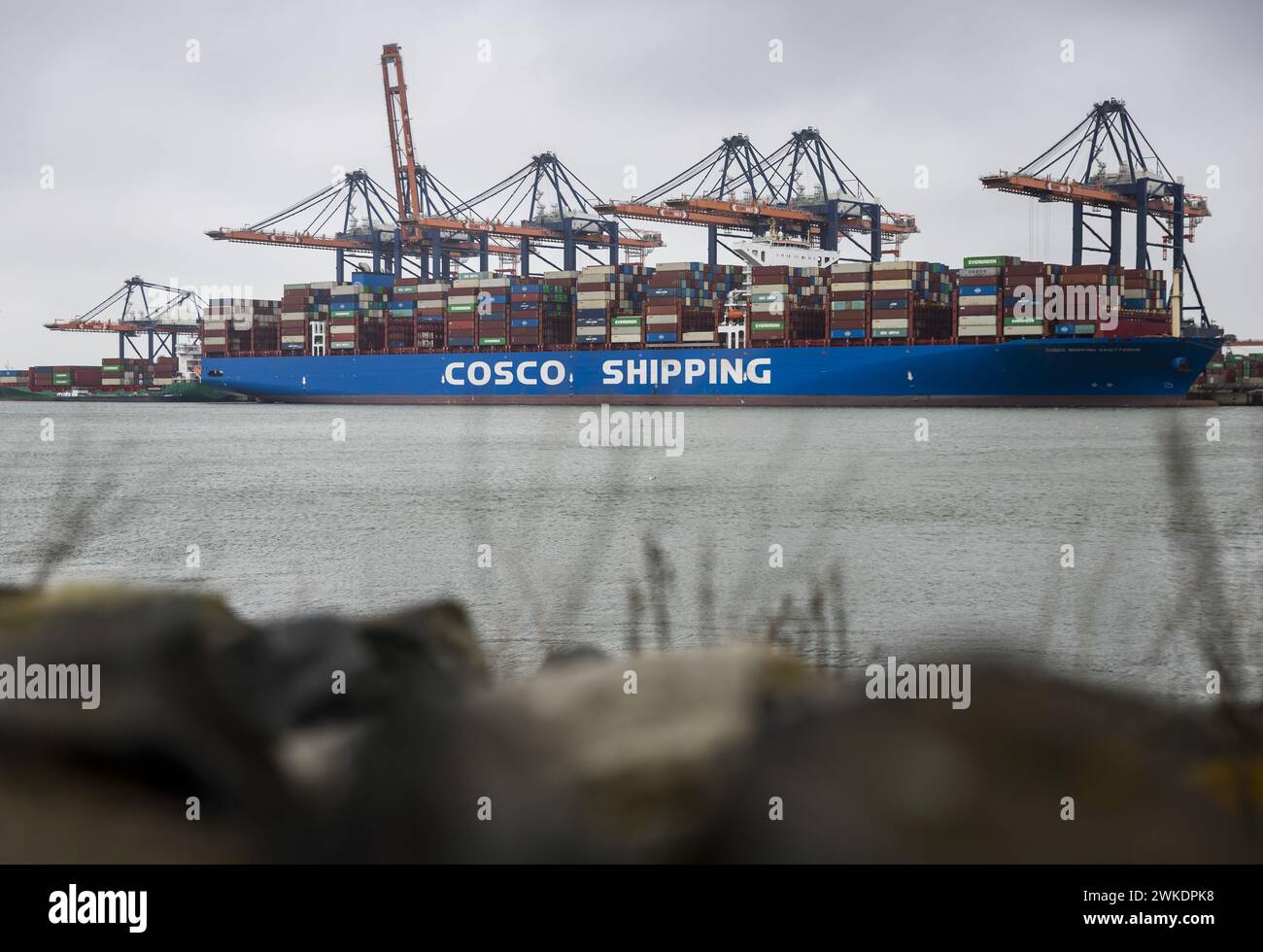 ROTTERDAM - navires porte-conteneurs au terminal Euromax sur la ...