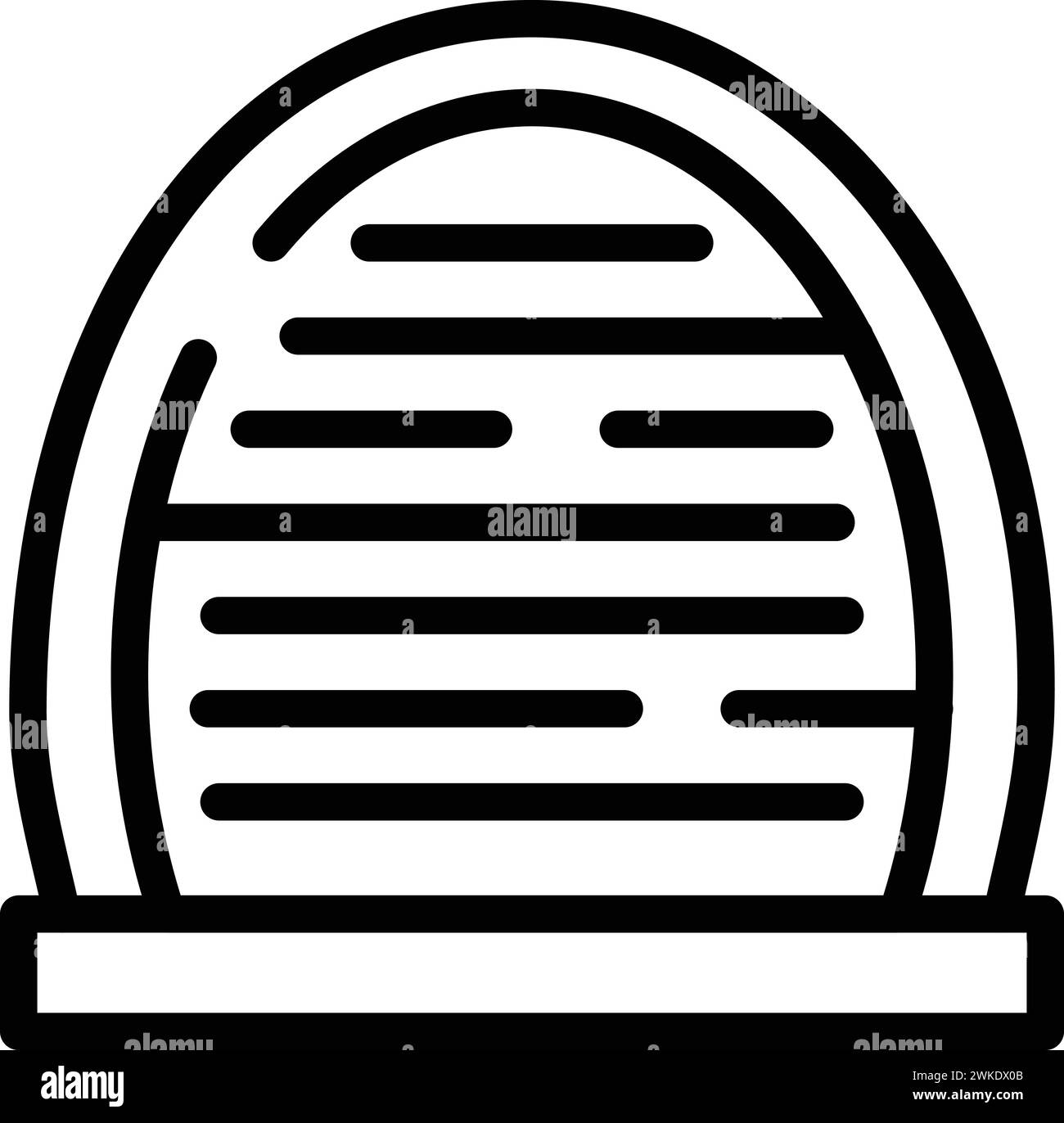 Vecteur de contour d'icône de bâtiment de Berne. Emblème de la ville. Point de repère national suisse Illustration de Vecteur