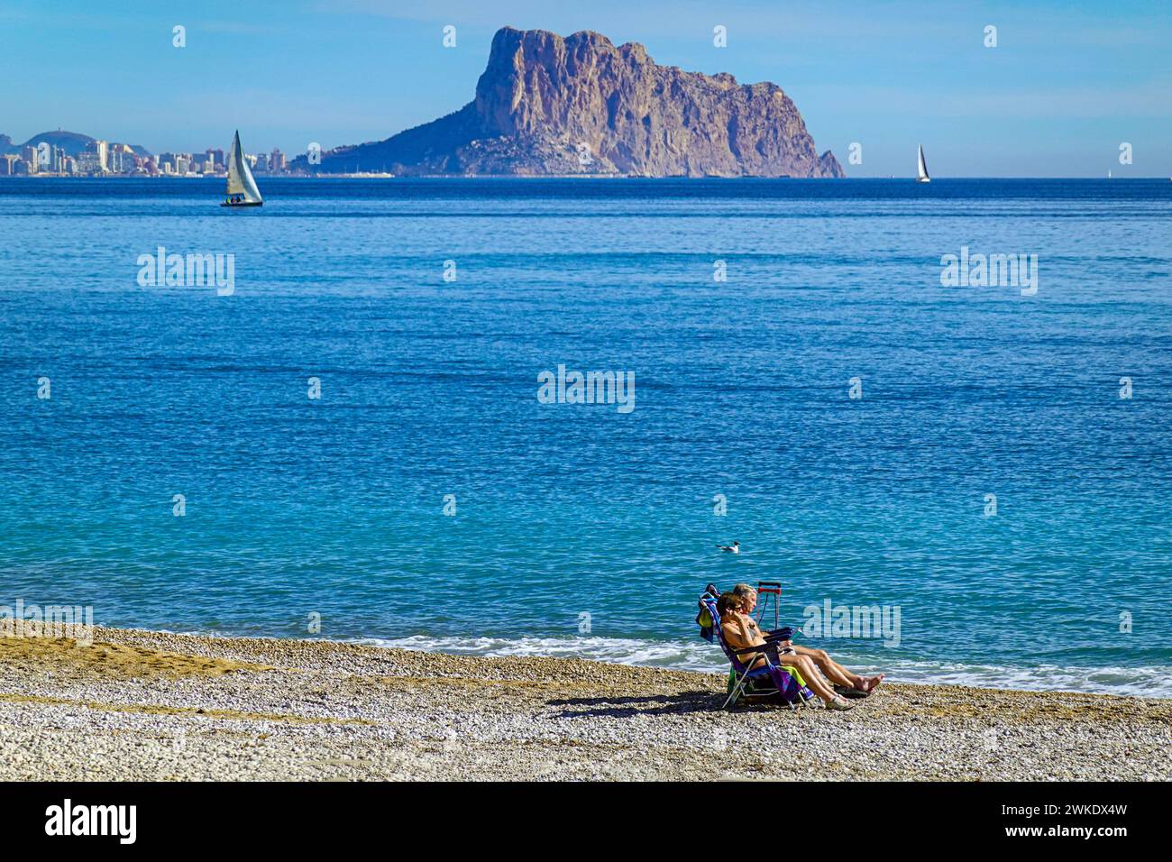 Albir, Alfas del Pi sur la Costa Blanca, Espagne, la destination ensoleillée hivernale la plus populaire en Europe Banque D'Images