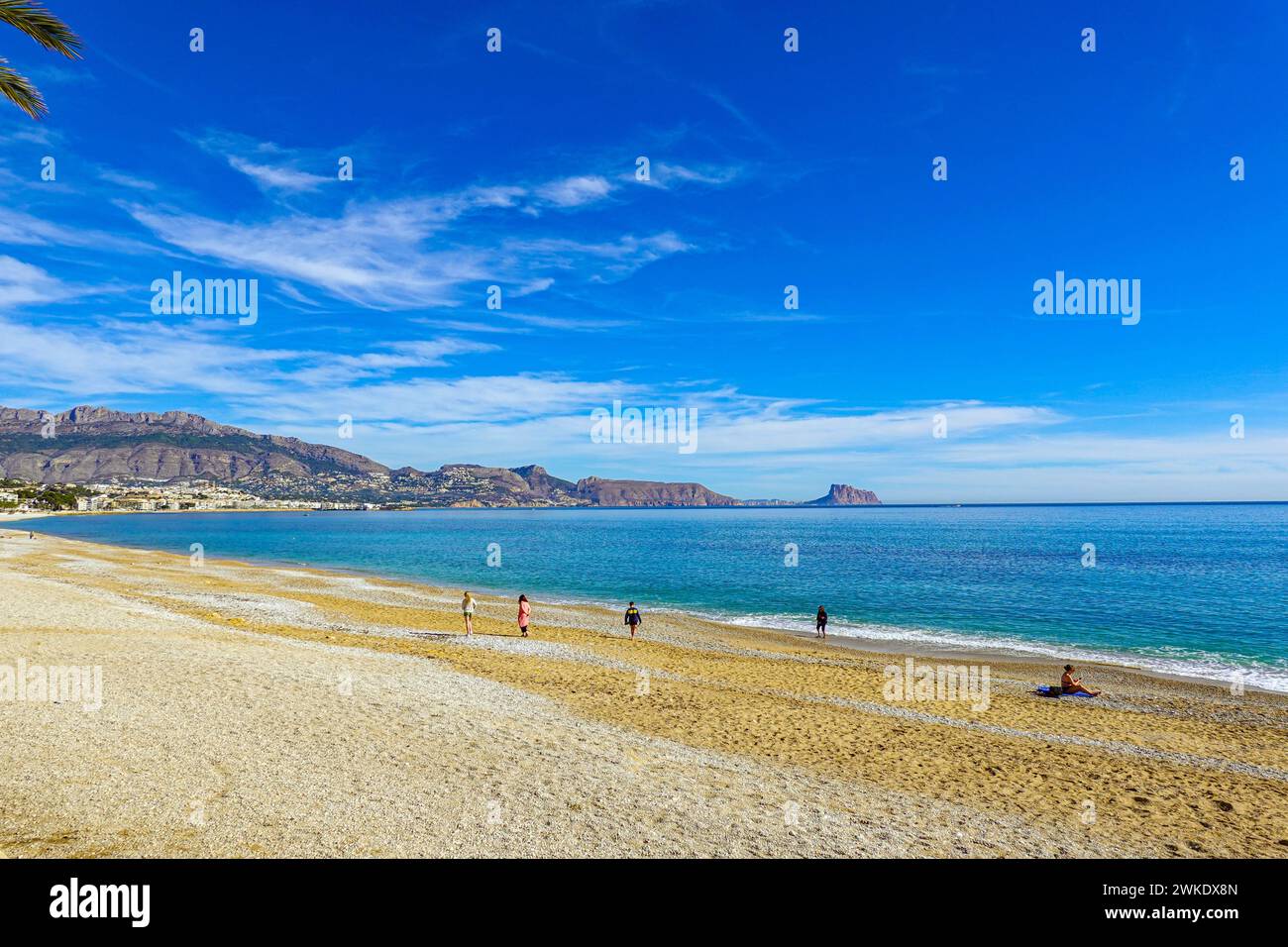 Albir, Alfas del Pi sur la Costa Blanca, Espagne, la destination ensoleillée hivernale la plus populaire en Europe Banque D'Images