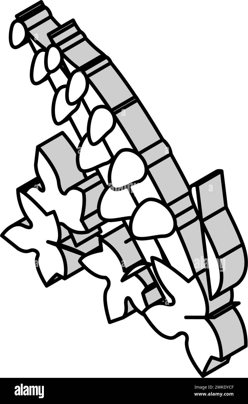 illustration vectorielle d'icône isométrique de vigne de pétard Illustration de Vecteur