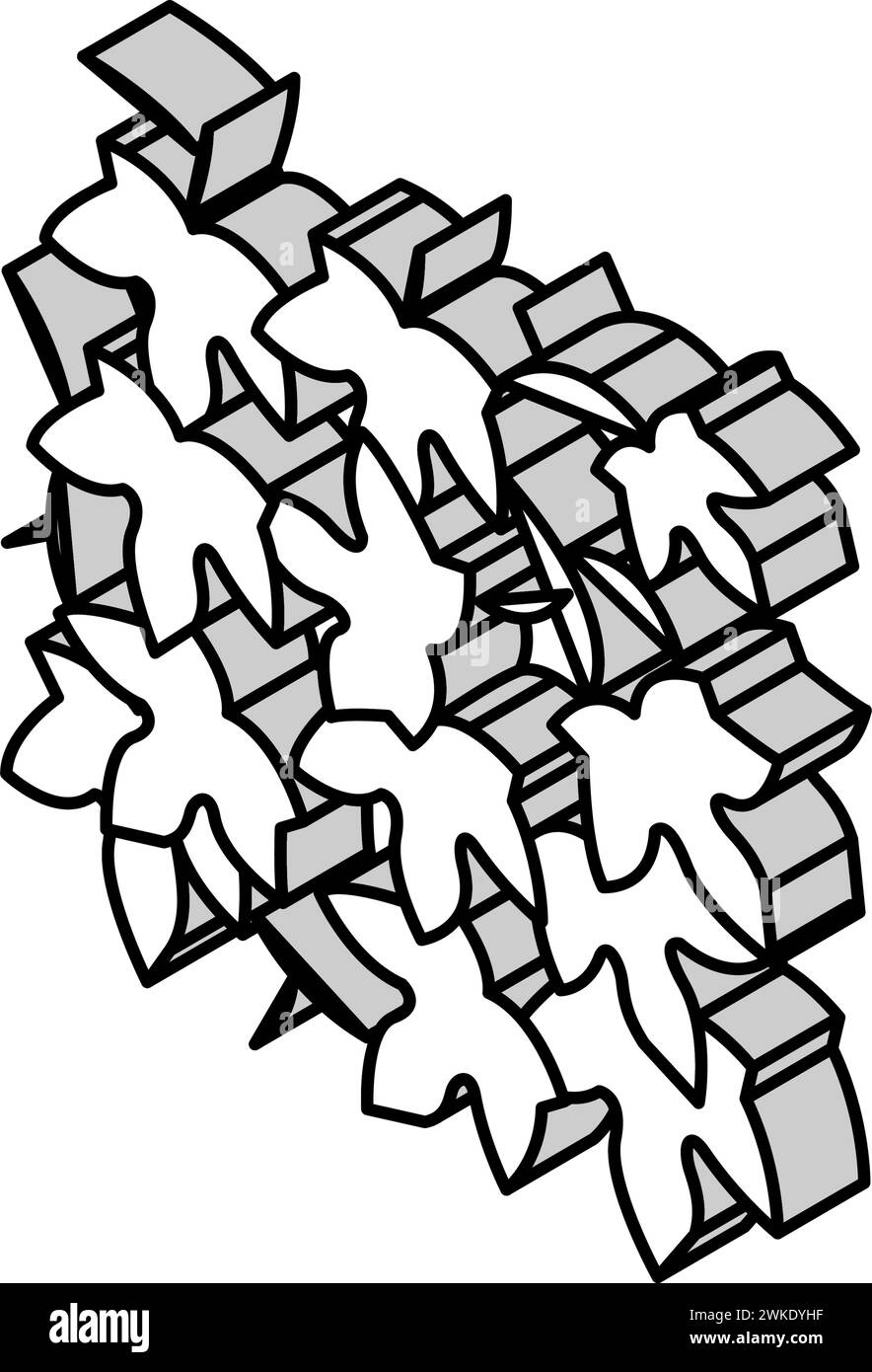 illustration vectorielle d'icône isométrique hedera helix Illustration de Vecteur