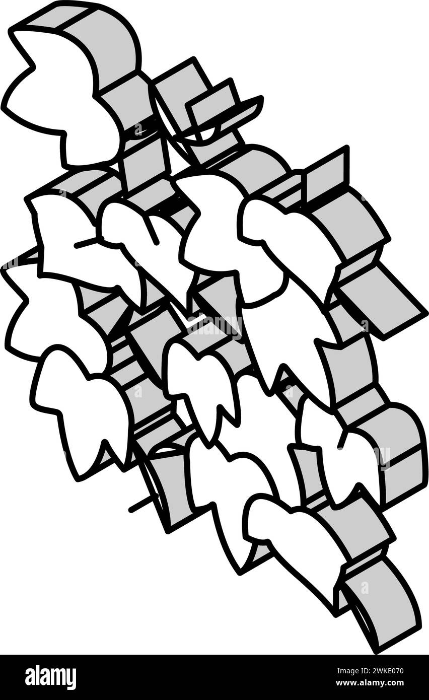 illustration vectorielle d'icône isométrique de lierre anglais Illustration de Vecteur