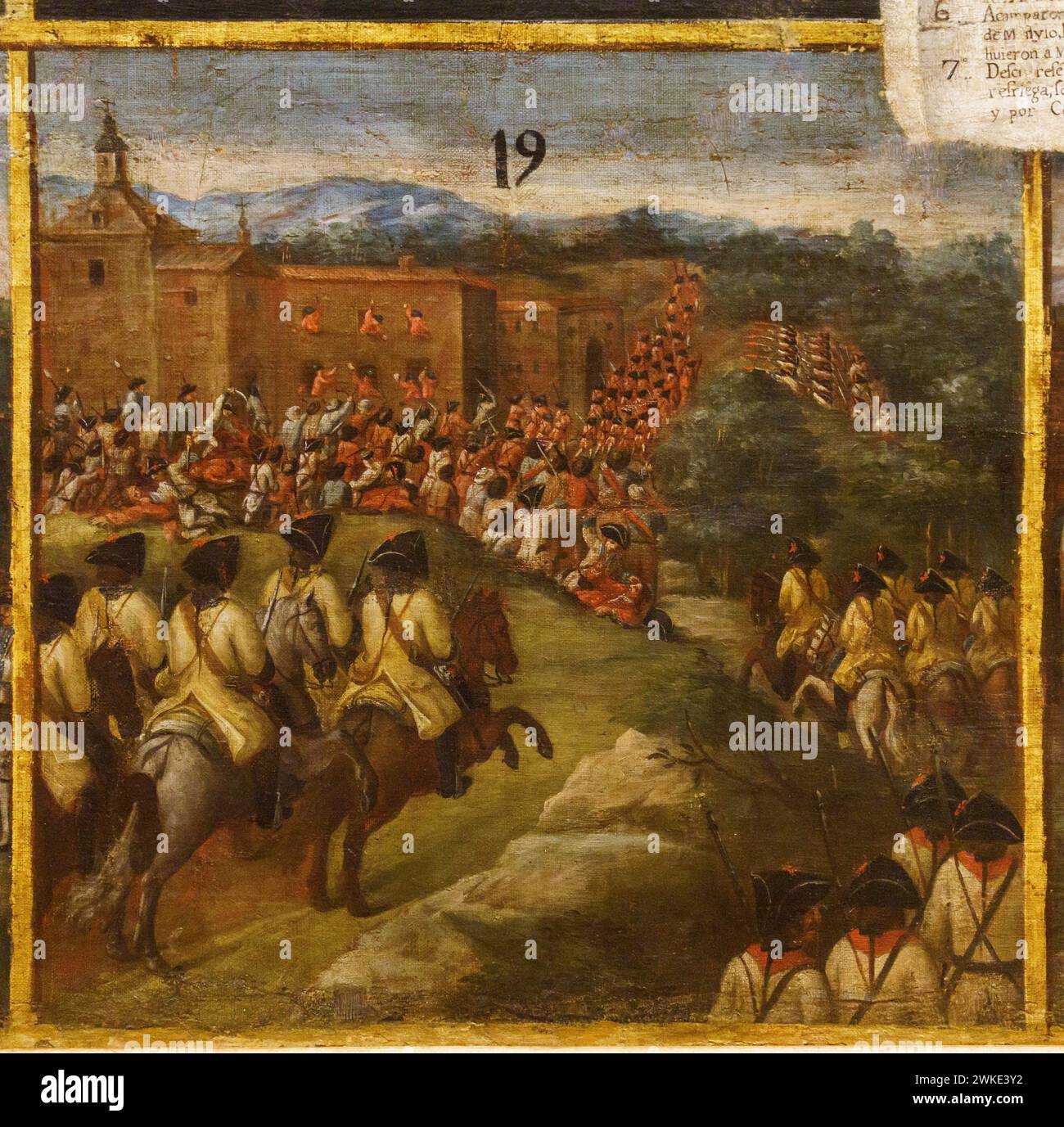 Anonyme, XVIIIe siècle, allégorie du dense des Philippines par Don Simon de Anda y Salazar , huile sur toile, Musée des Beaux-Arts d'Alava, Vitoria, pays Basque, Espagne. Banque D'Images