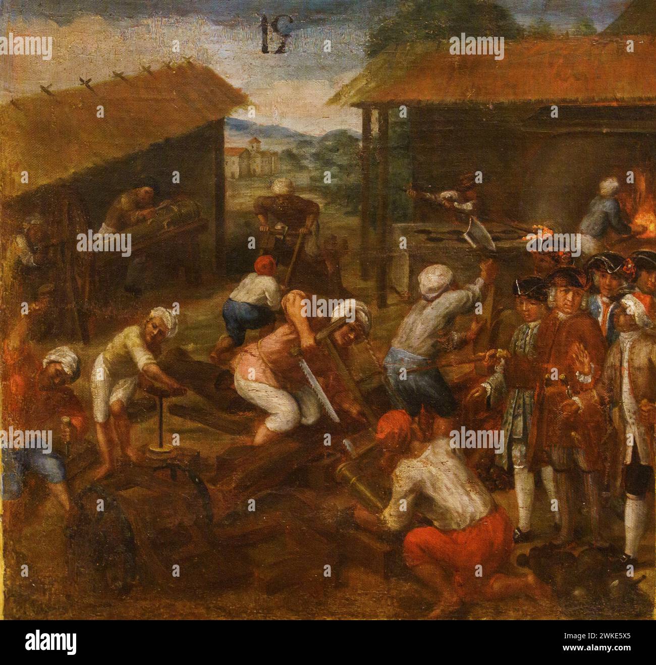 Anonyme, XVIIIe siècle, allégorie du dense des Philippines par Don Simon de Anda y Salazar , huile sur toile, Musée des Beaux-Arts d'Alava, Vitoria, pays Basque, Espagne. Banque D'Images