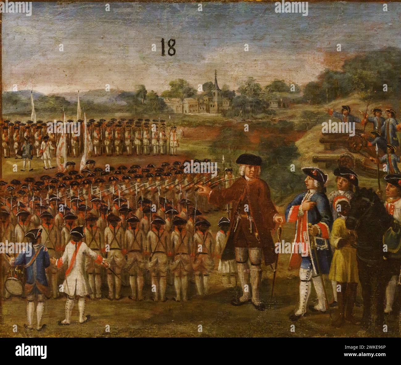 Anonyme, XVIIIe siècle, allégorie du dense des Philippines par Don Simon de Anda y Salazar , huile sur toile, Musée des Beaux-Arts d'Alava, Vitoria, pays Basque, Espagne. Banque D'Images