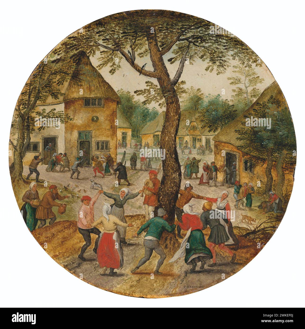 Été. Musée : COLLECTION PRIVÉE. AUTEUR : PIETER BRUEGHEL LE JEUNE. Banque D'Images