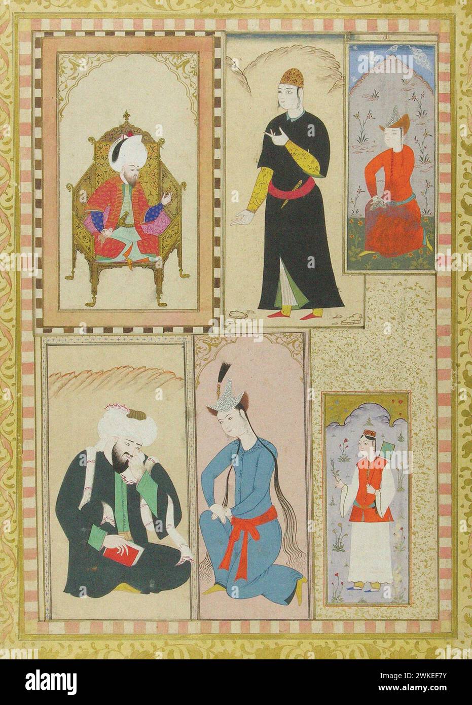 AUS dem album Sultan Ahmeds I. Musée : Topkapi-Palast, Istanbul. Auteur : Türkischer Master. Banque D'Images