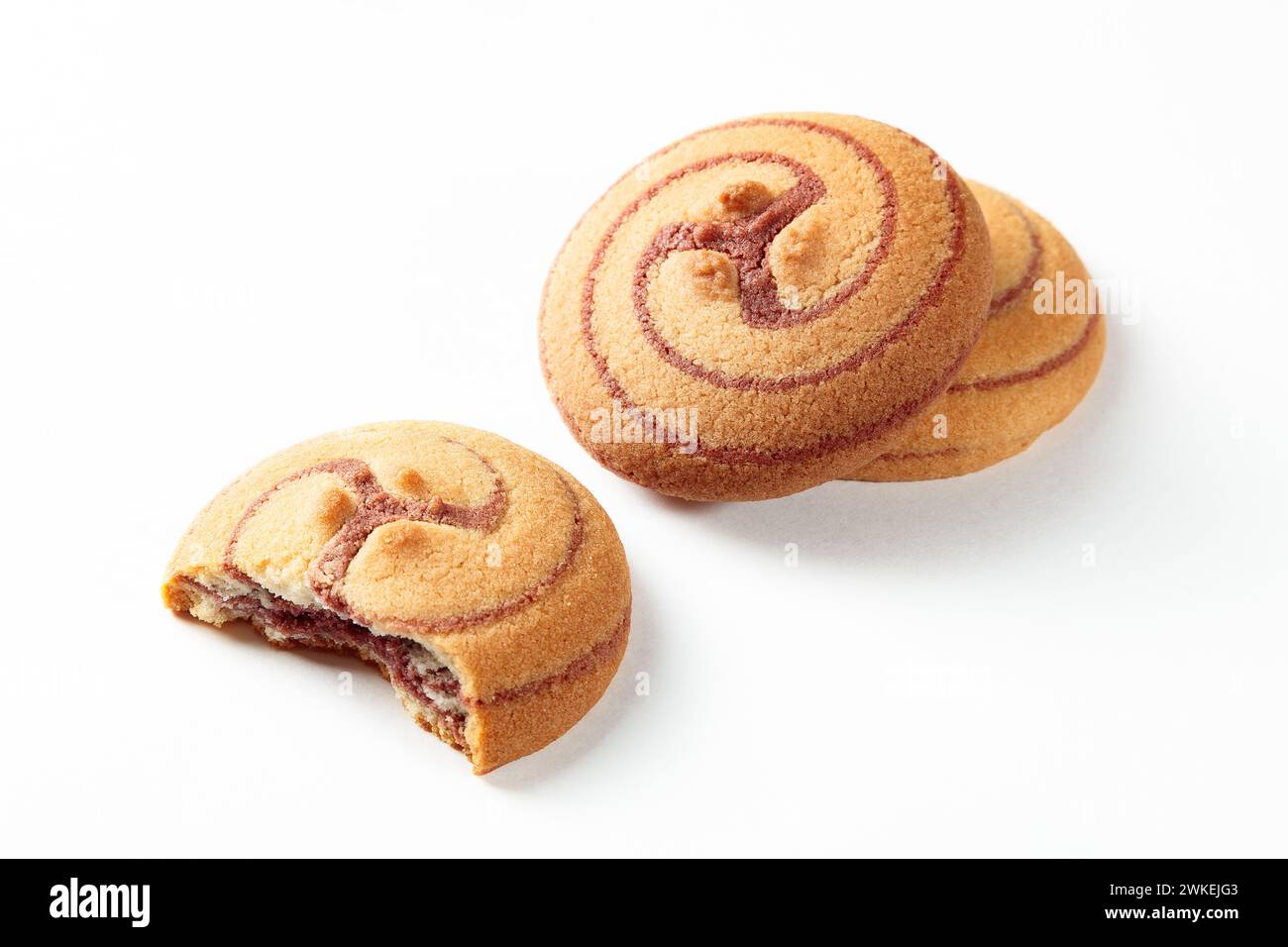 pâtisserie, biscuit, biscuits fond blanc isolé Banque D'Images