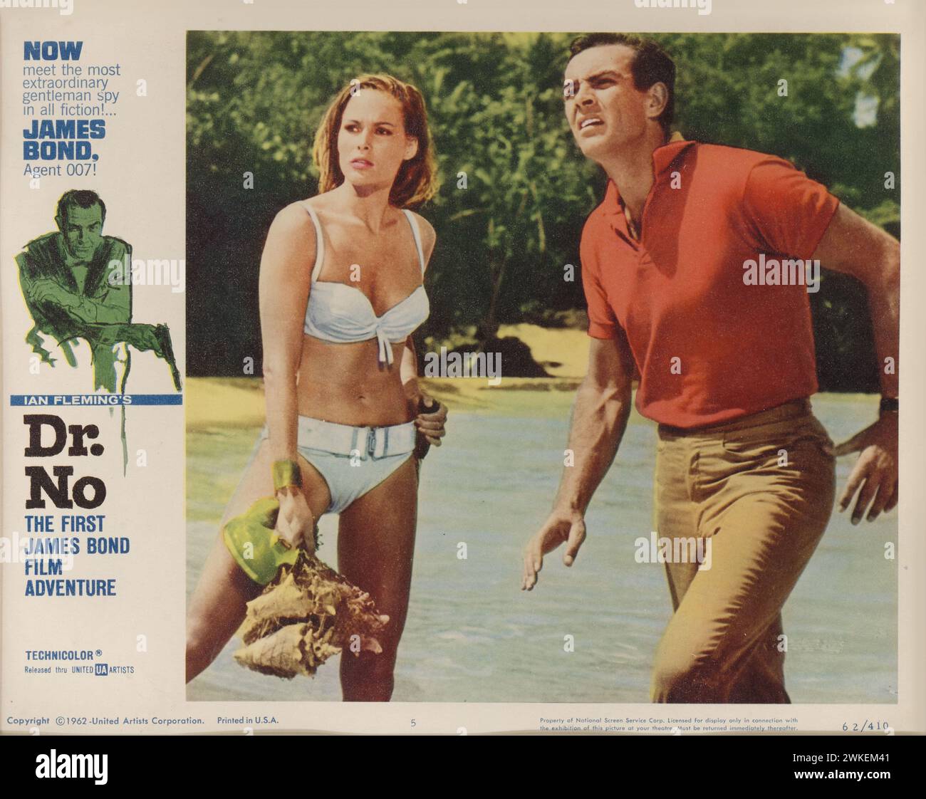 Affiche du film 'DocNo'. Musée : © United Artists. Auteur : Mitchell Hooks. Banque D'Images