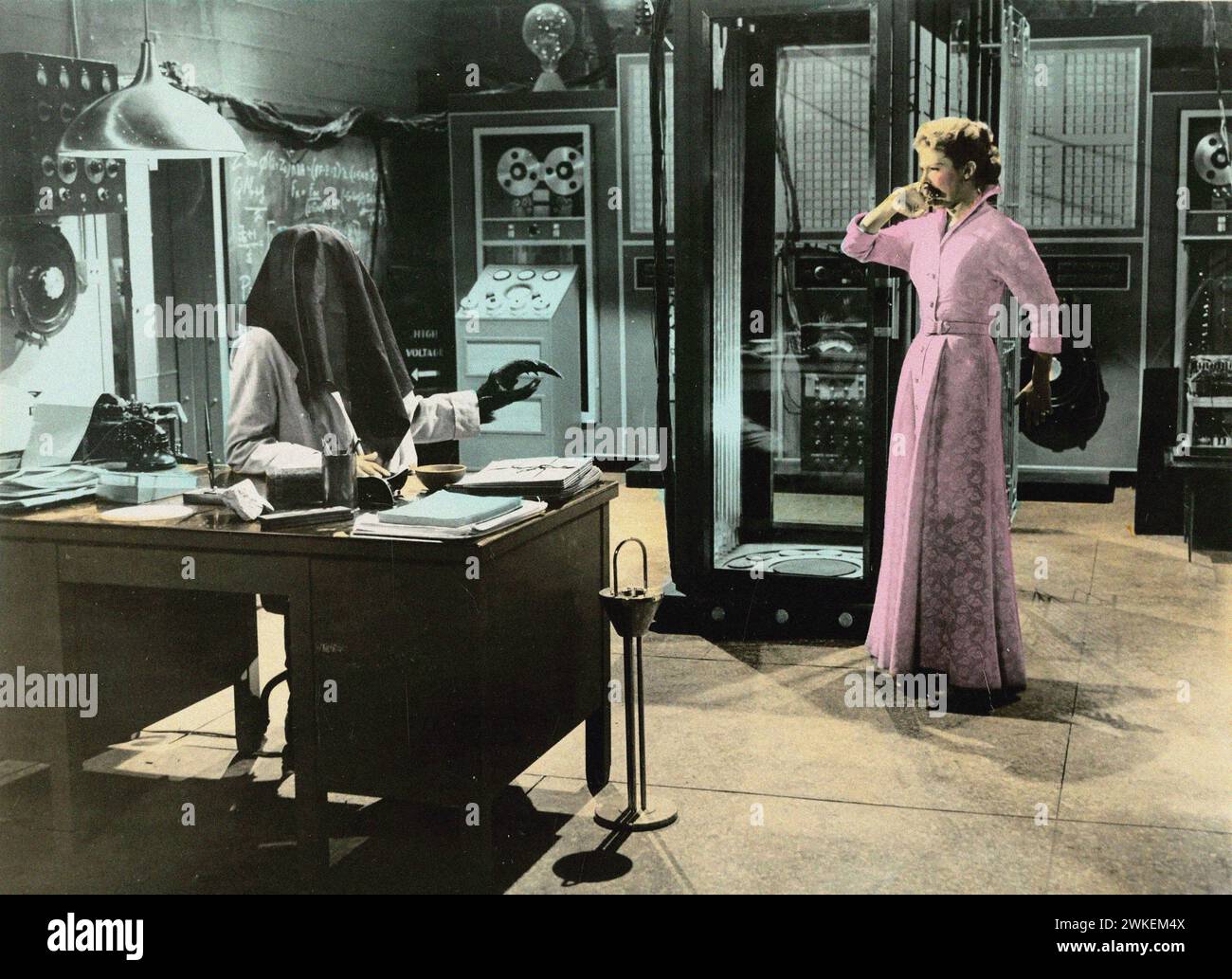 Szene aus dem film 'Die Fliege (The Fly)' von Kurt Neumann. Musée : © 20th Century Studios. Auteur : Unbekannter Fotograf. Banque D'Images