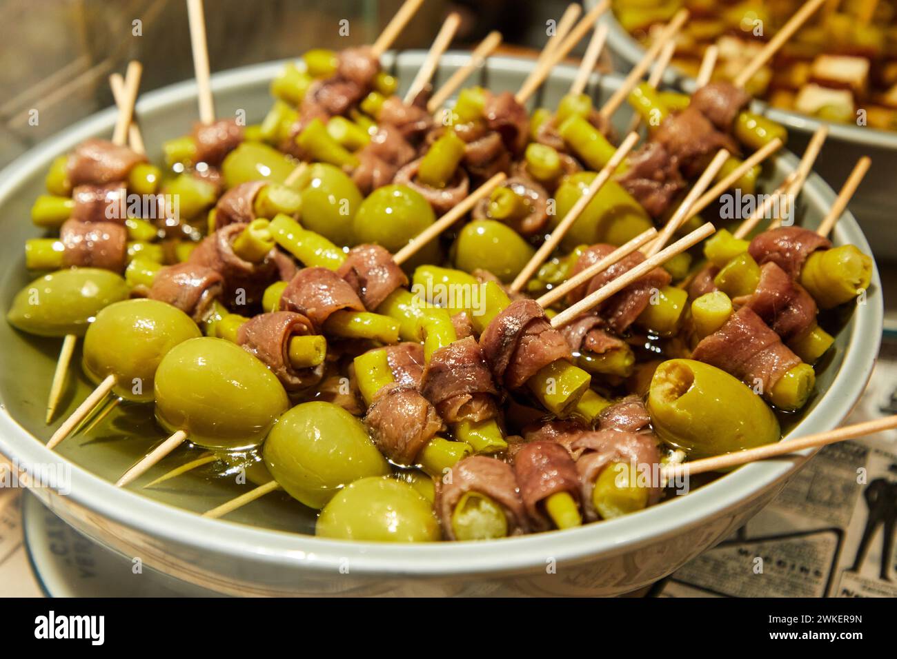 Gildas, Pintxos, vieille ville, Donostia, Saint-Sébastien, pays basque, Espagne Banque D'Images