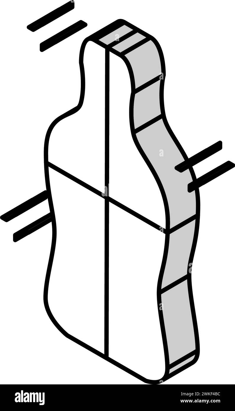 illustration vectorielle d'icône isométrique gélifiée de bonbons de cola Illustration de Vecteur