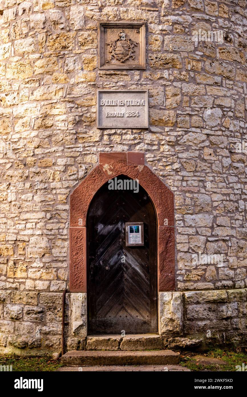 Randonnée printanière le long de l'ILM près de Bad Berka sous un soleil glorieux - Thuringe - Allemagne Banque D'Images