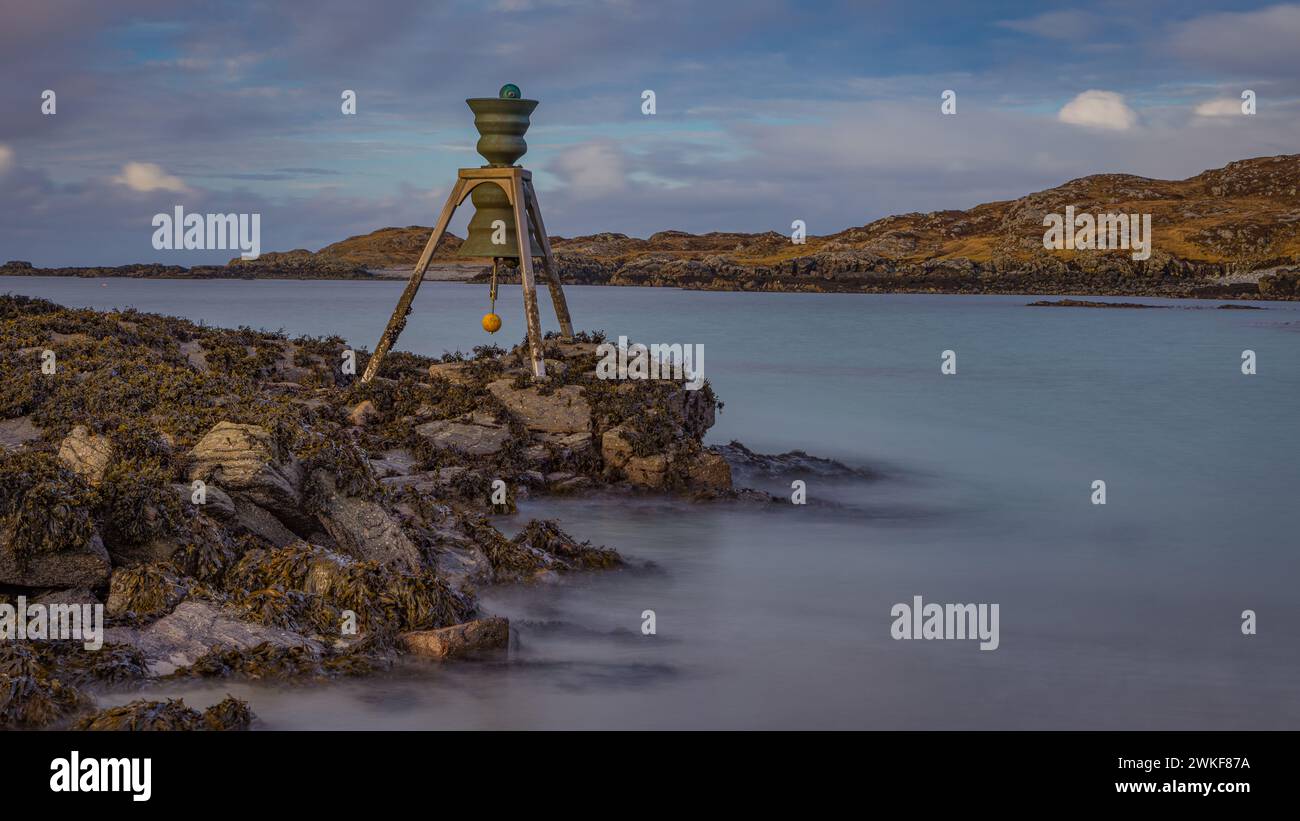 Tidal Bell à Bosta Beach, Great Bernera Banque D'Images