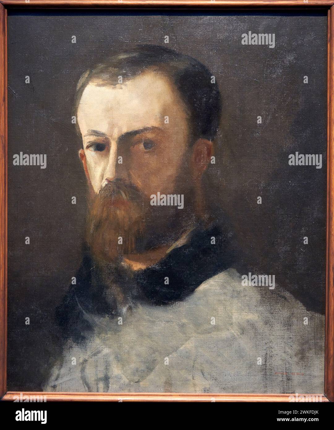 « Autoportrait », 1875, Odilon Redon Banque D'Images