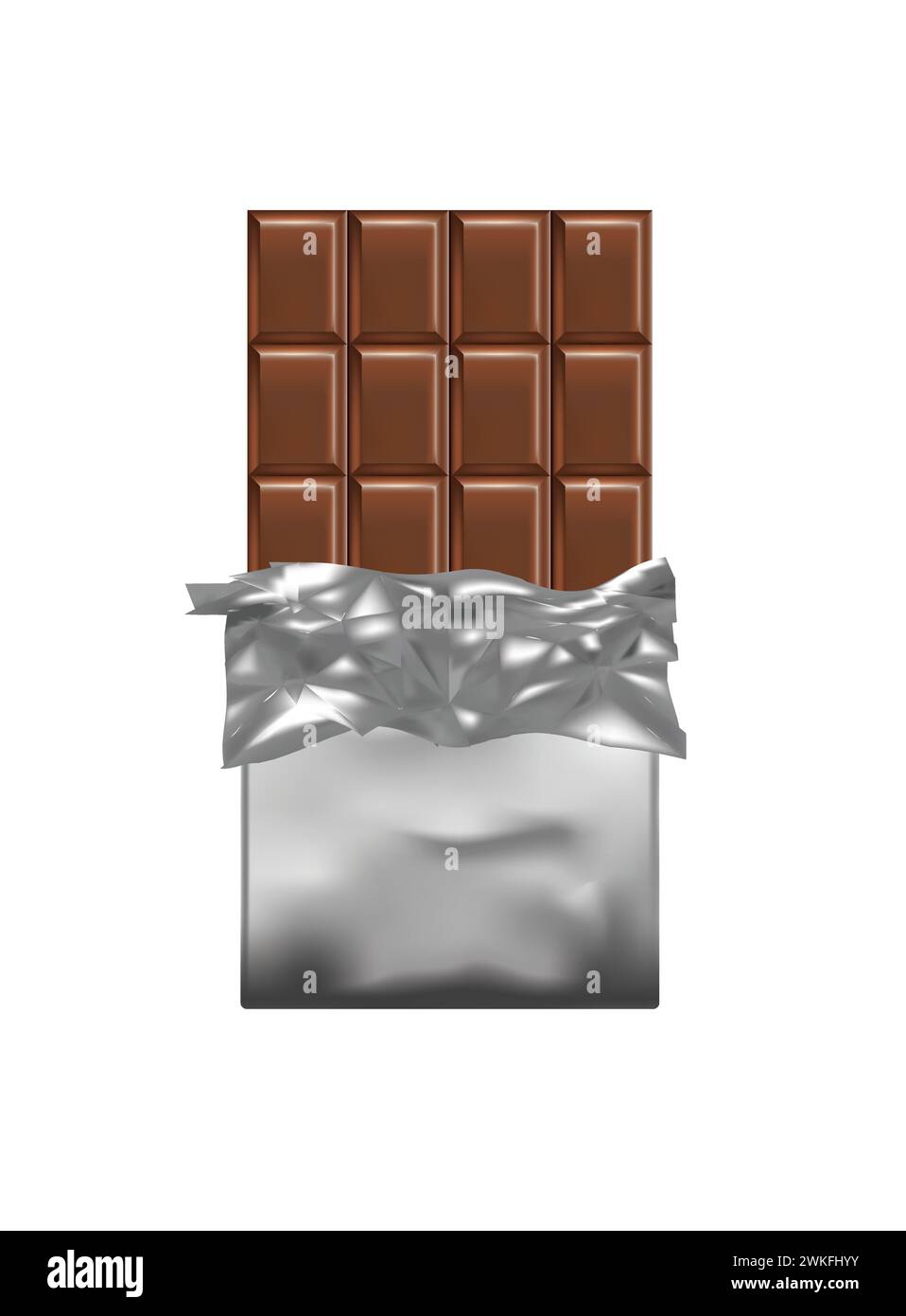 Bonbons en barre de chocolat. illustration vectorielle Illustration de Vecteur