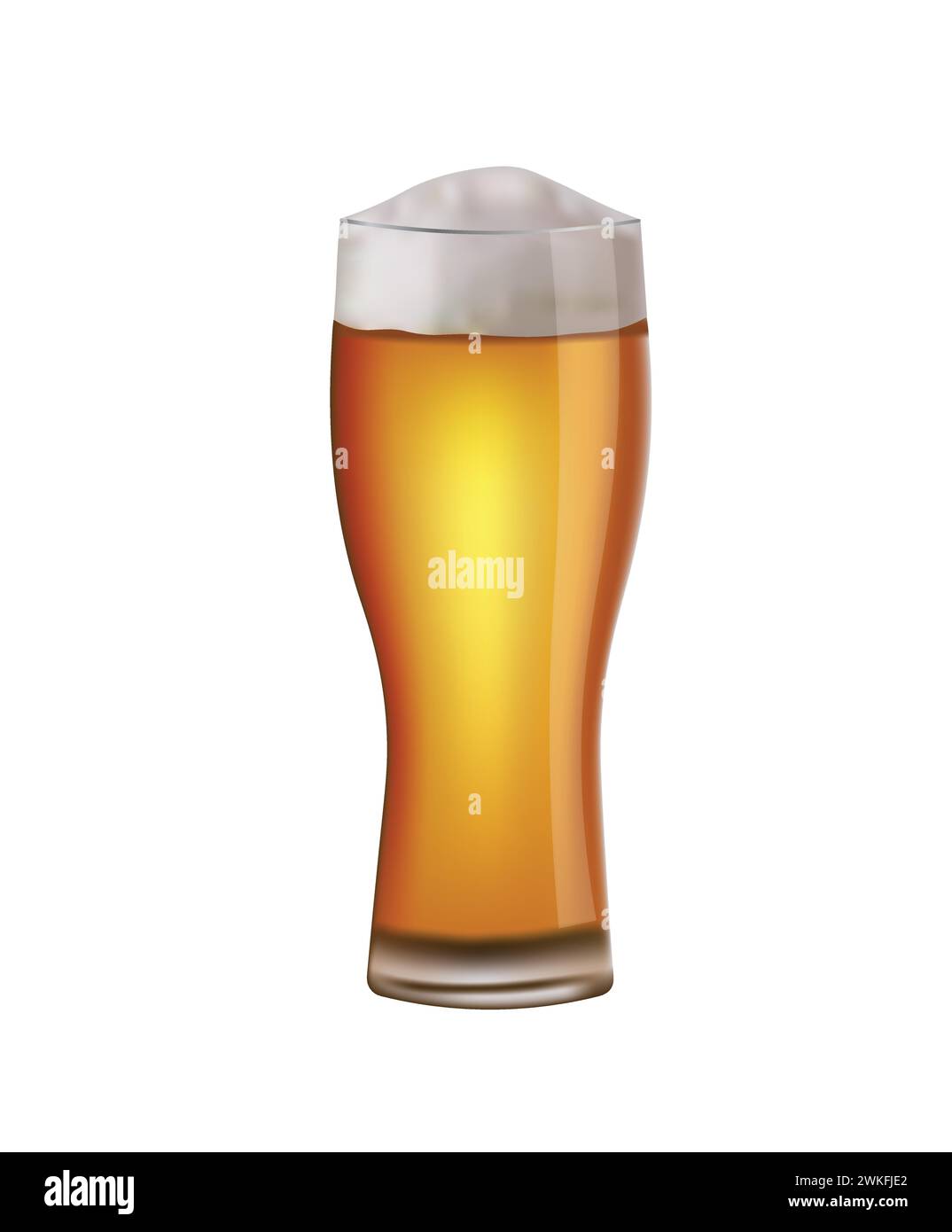Verre à bière avec mousse, vecteur Illustration de Vecteur