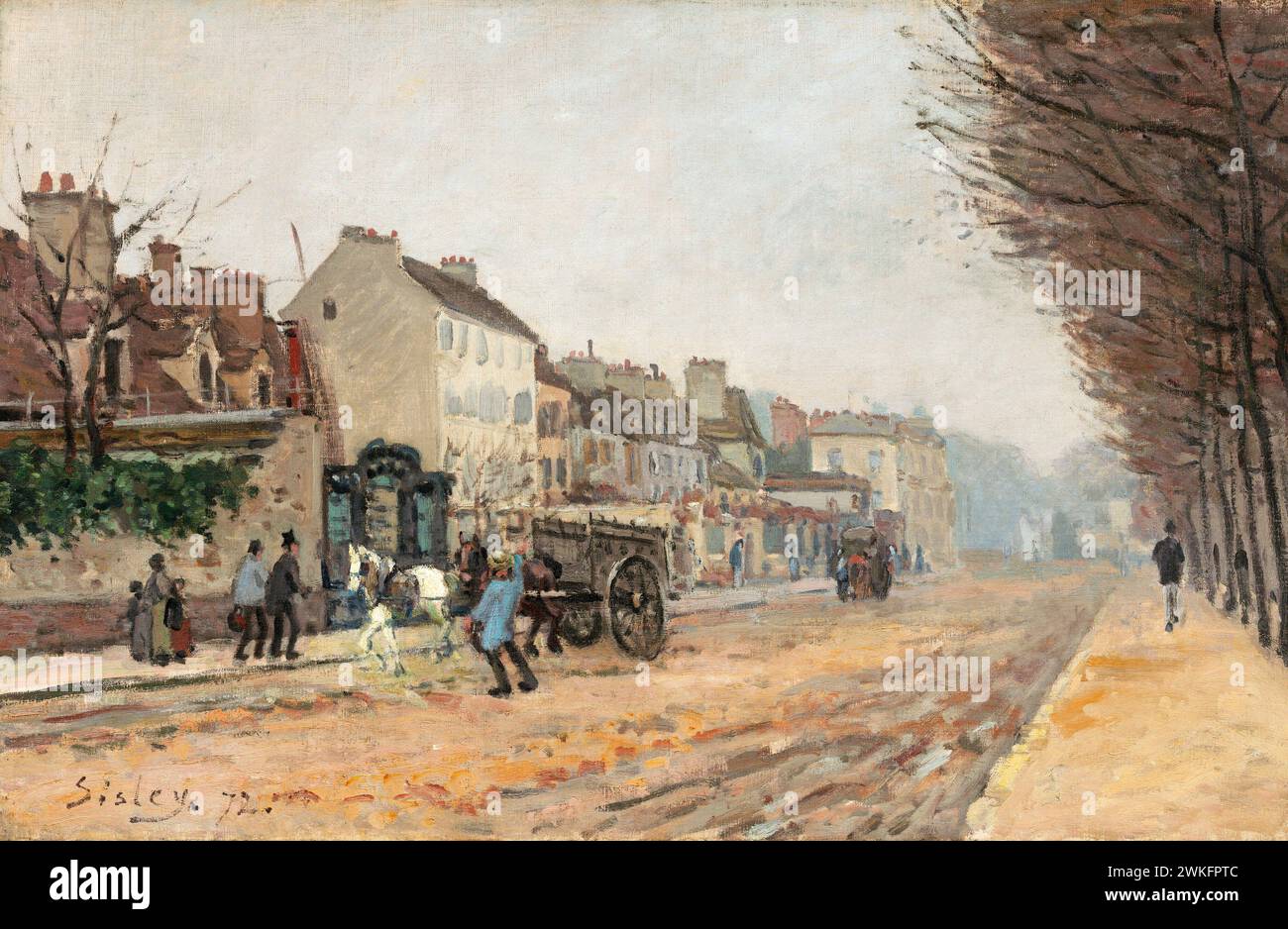 Alfred Sisley. Boulevard Héloïse, Argenteuil, 1872. Banque D'Images