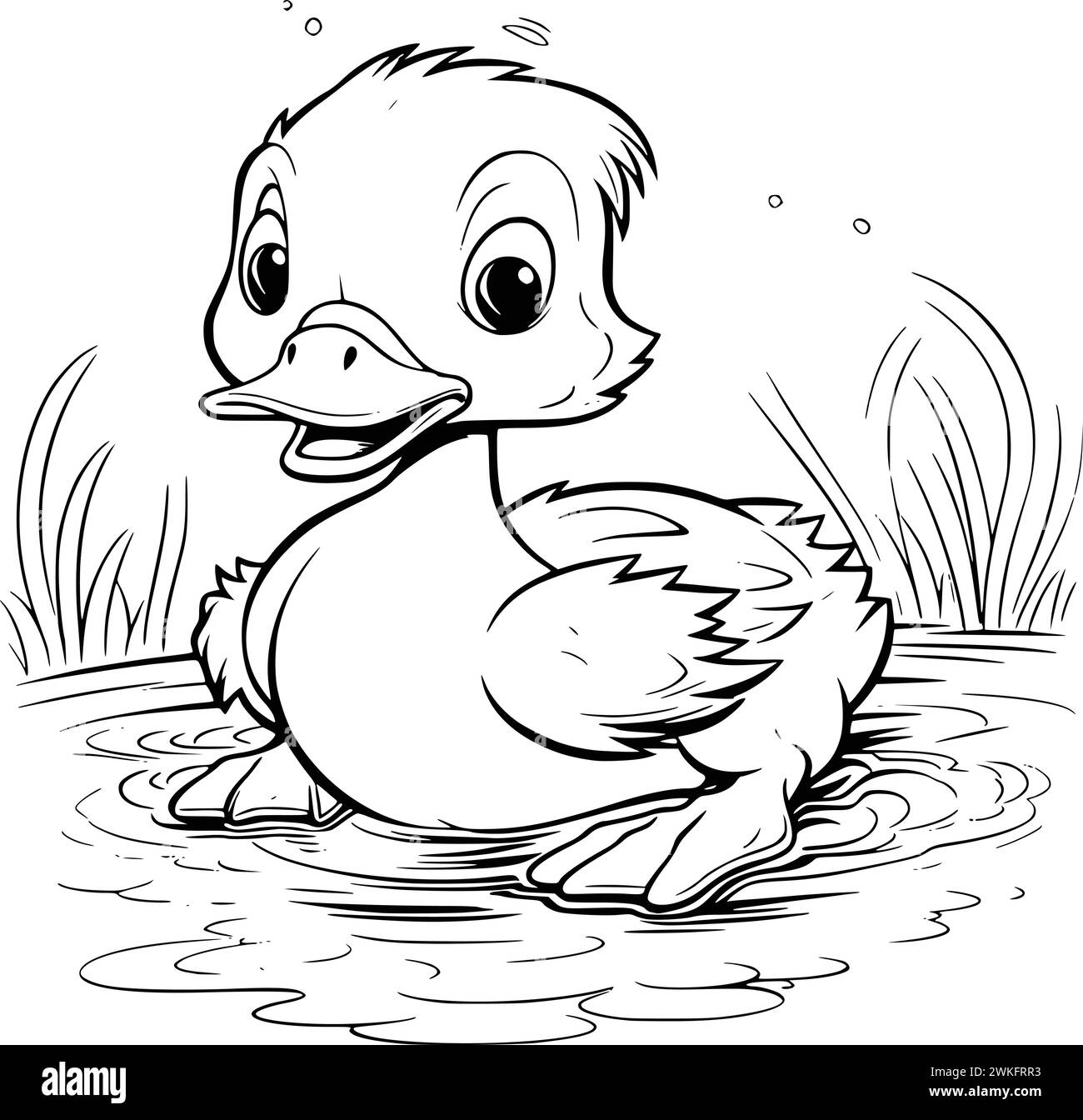 Dessins de pages de coloriage pour enfants Illustration de Vecteur