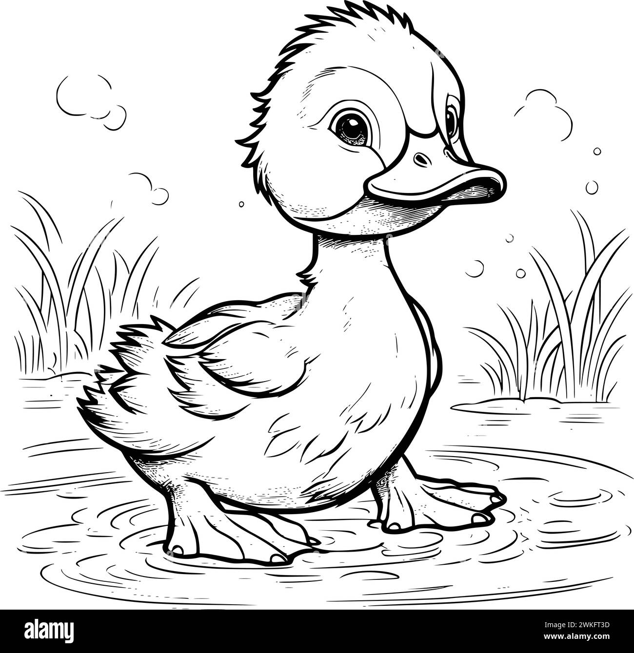 Dessins de pages de coloriage pour enfants Illustration de Vecteur