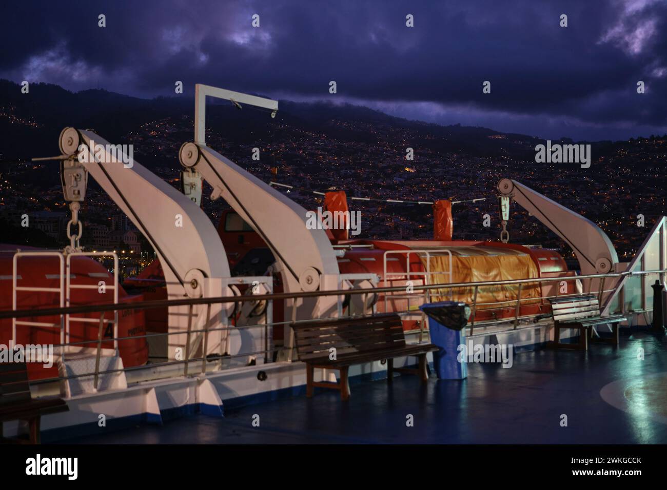 Voyage en ferry de Madère à Porto Santo Banque D'Images