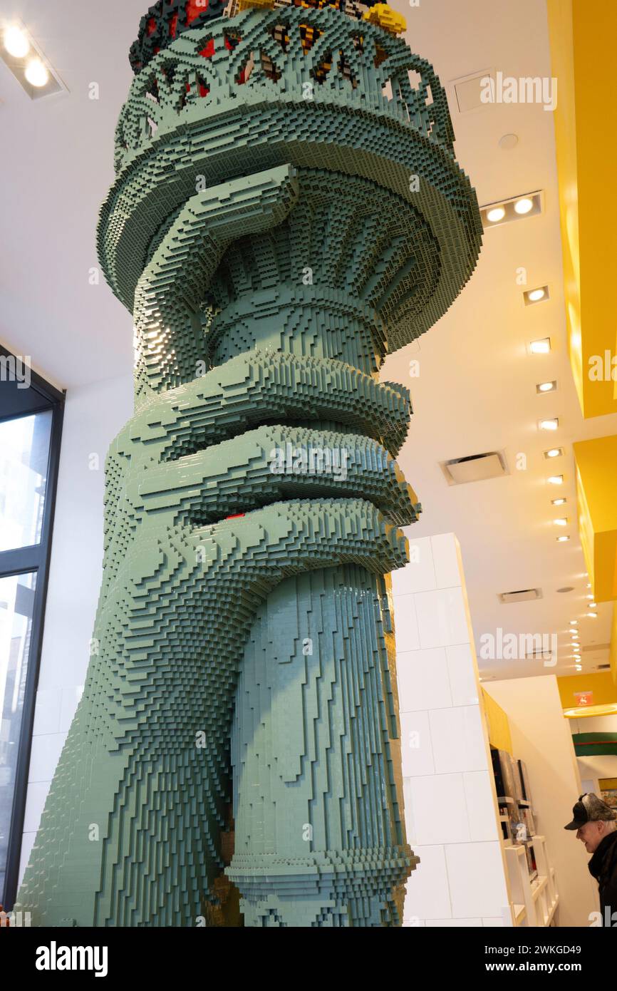 The LEGO Store dans le Flatiron District, New York City, États-Unis 2024 Banque D'Images