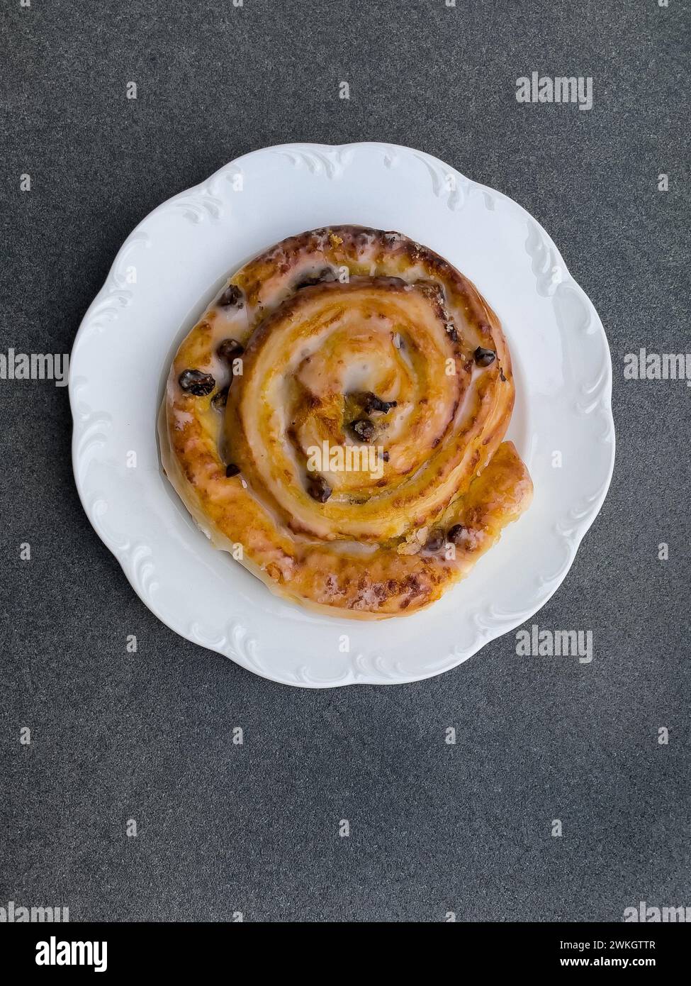 Pâtisseries à la levure rouleaux de levure pâtisseries pâtisseries gâteau rouleau de raisin Roll cake, Allemagne Banque D'Images